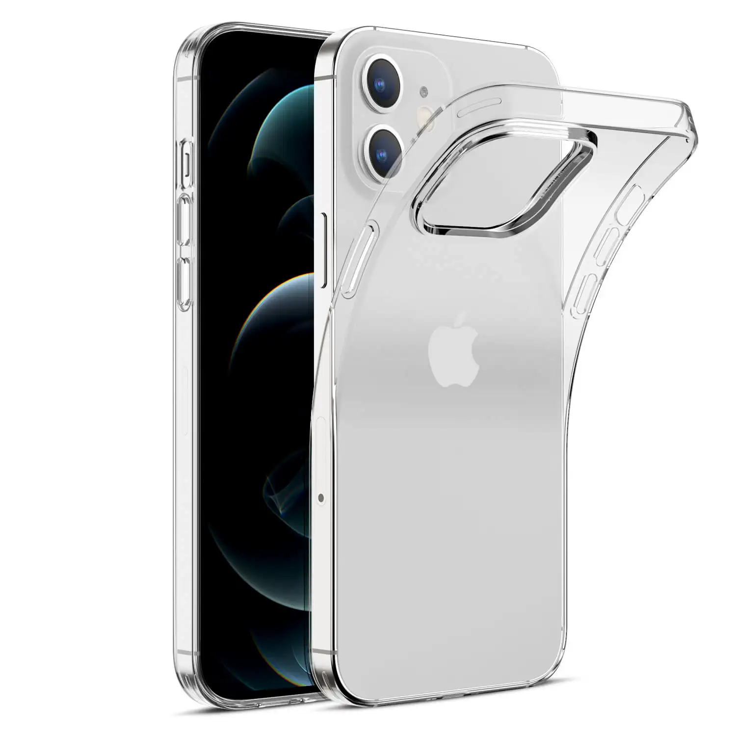Carcasa de TPU transparente suave para iPhone 12 y 12 Pro