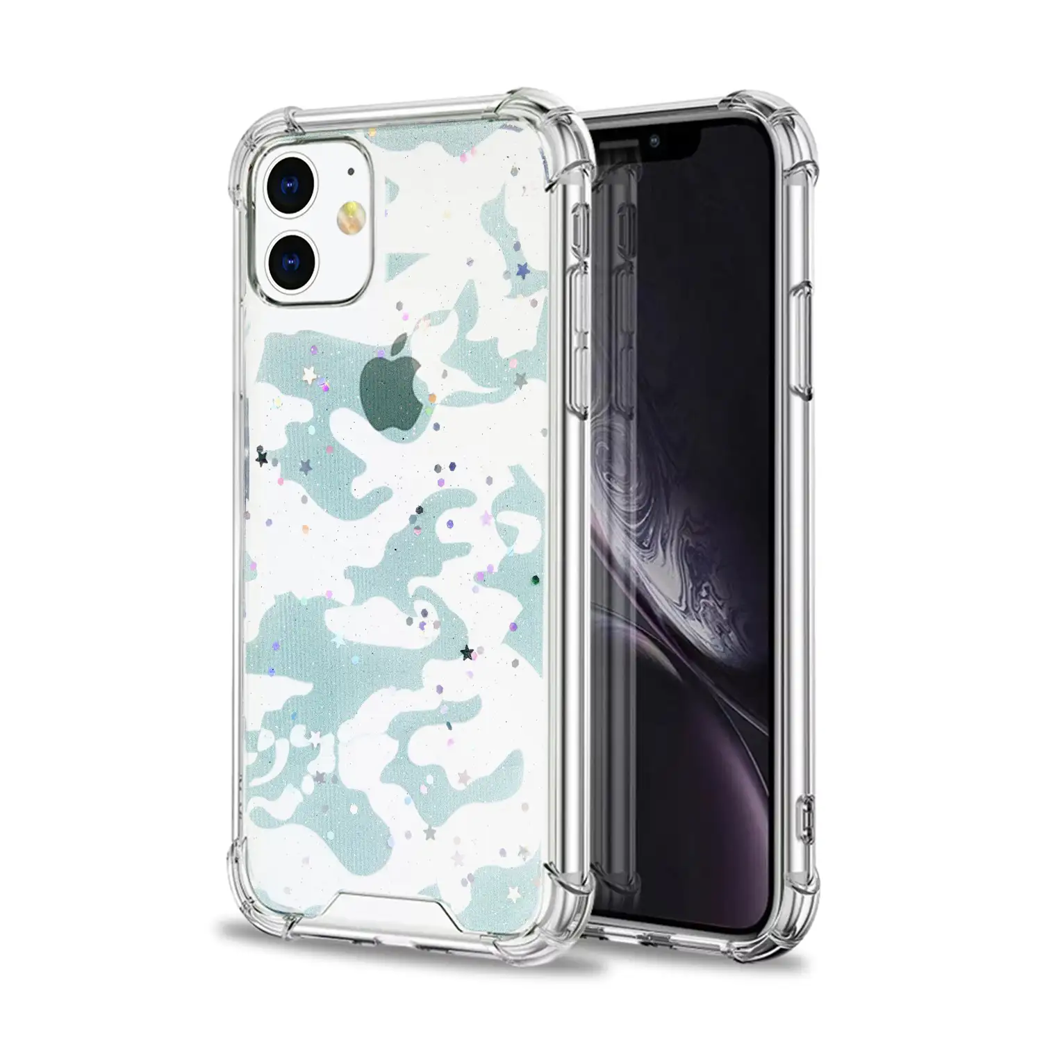 Carcasa de TPU de alta protección con diseño camuflaje urbano para iPhone 12 y 12 Pro