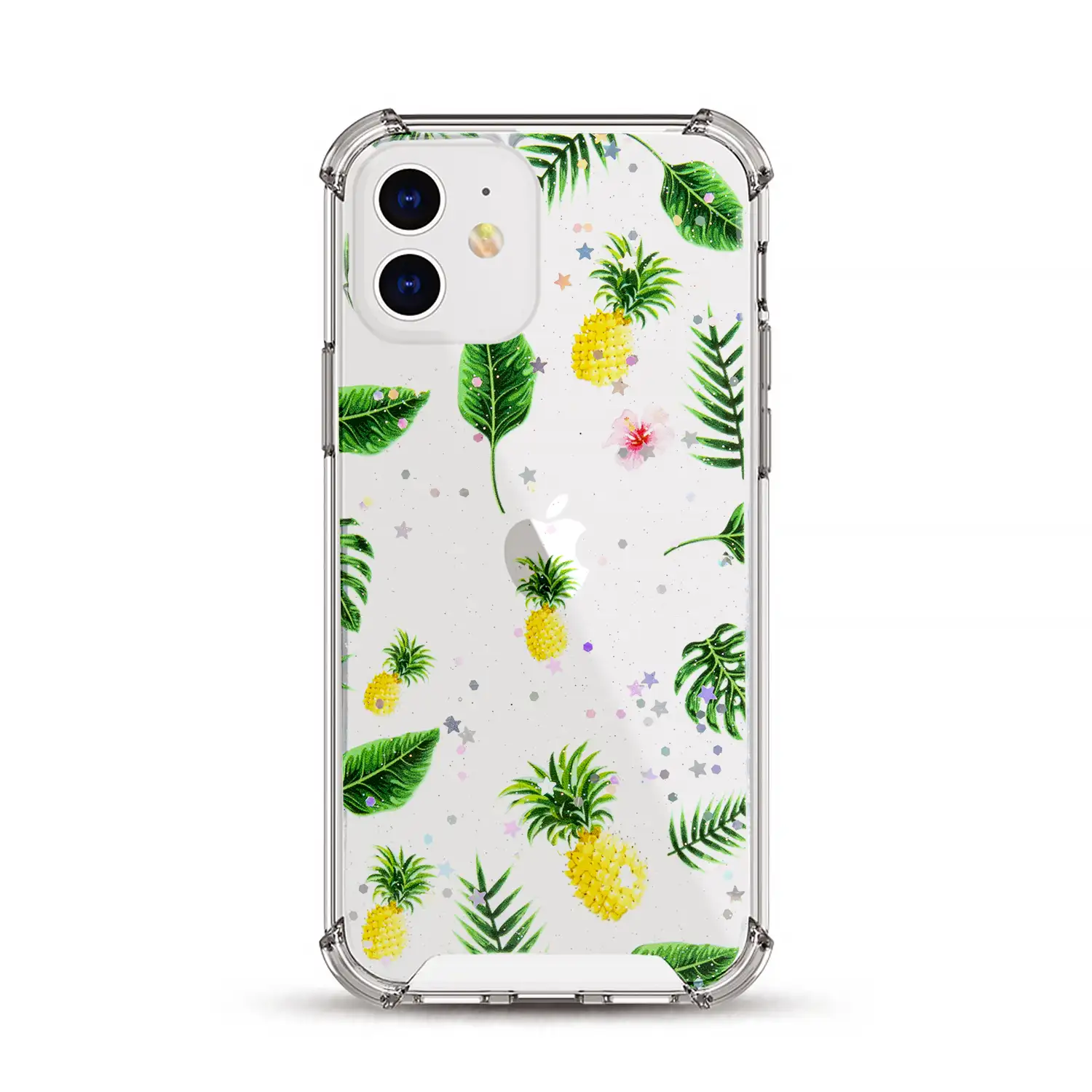 Carcasa de TPU de alta protección con diseño tropical para iPhone