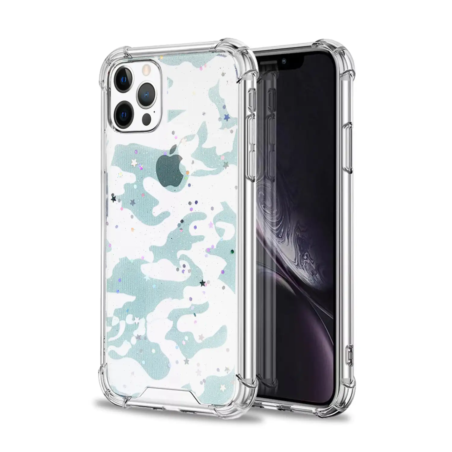 Carcasa de TPU de alta protección con diseño camuflaje urbano para iPhone 12 Pro Max