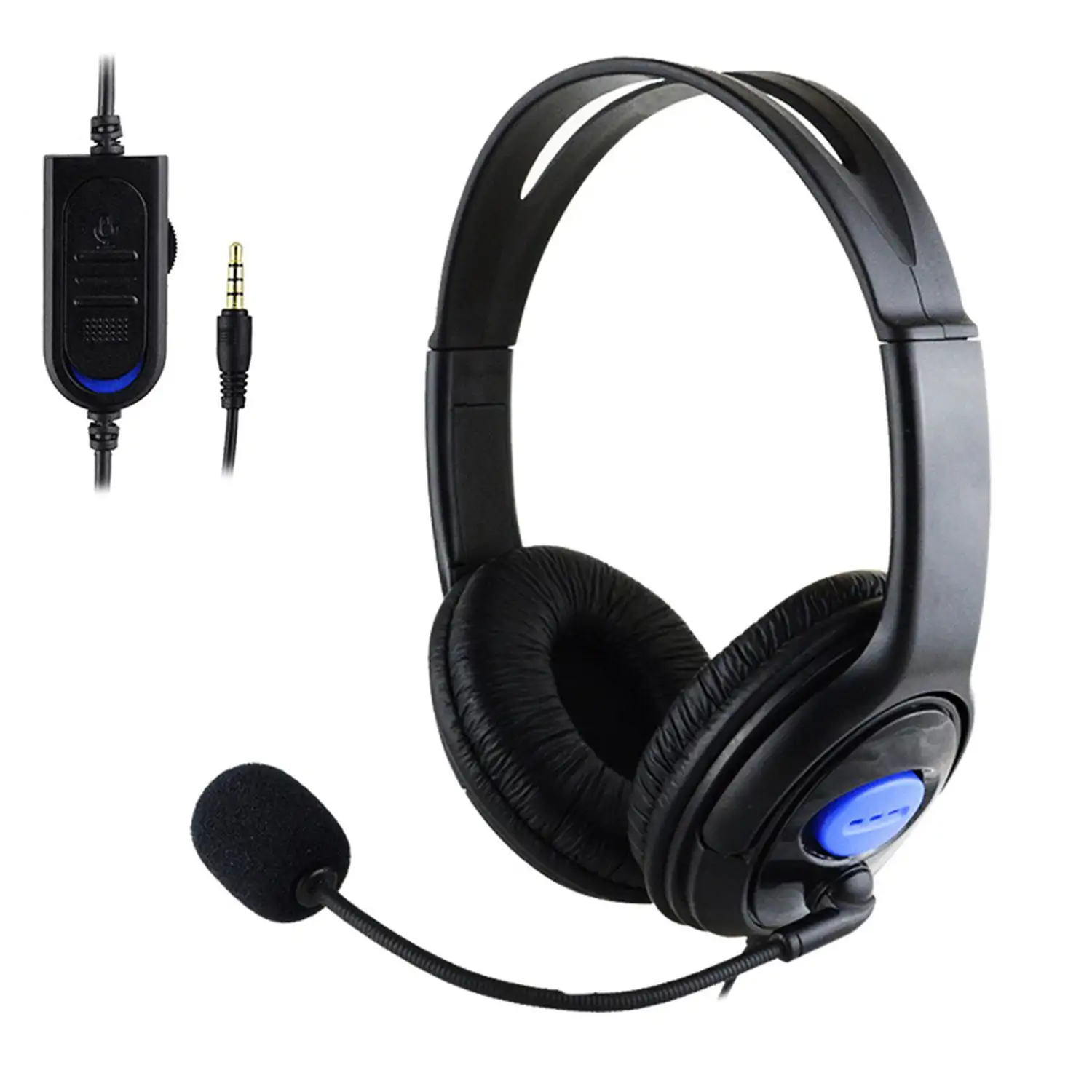 Headset PS890. Auriculares gaming con micro, conexión minijack. PS4, Xbox One, móvil, tablet.