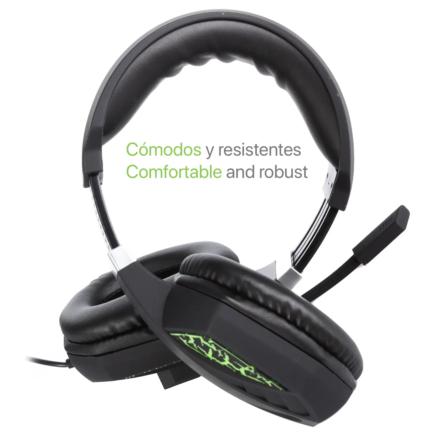 Headset SY820MV con luces led. Auriculares gaming con micro, conexión  minijack para PC, portátil, PS4, Xbox