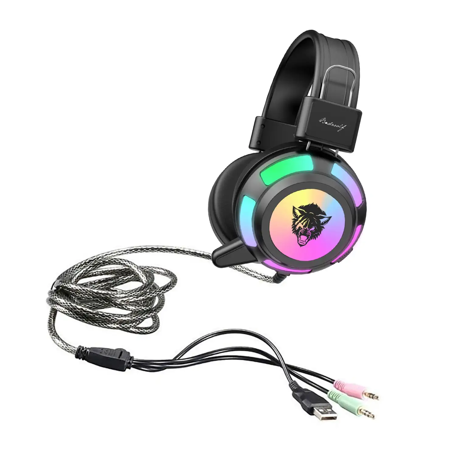 Headset V8 RGB. Auriculares gaming para PC con micro incorporado y