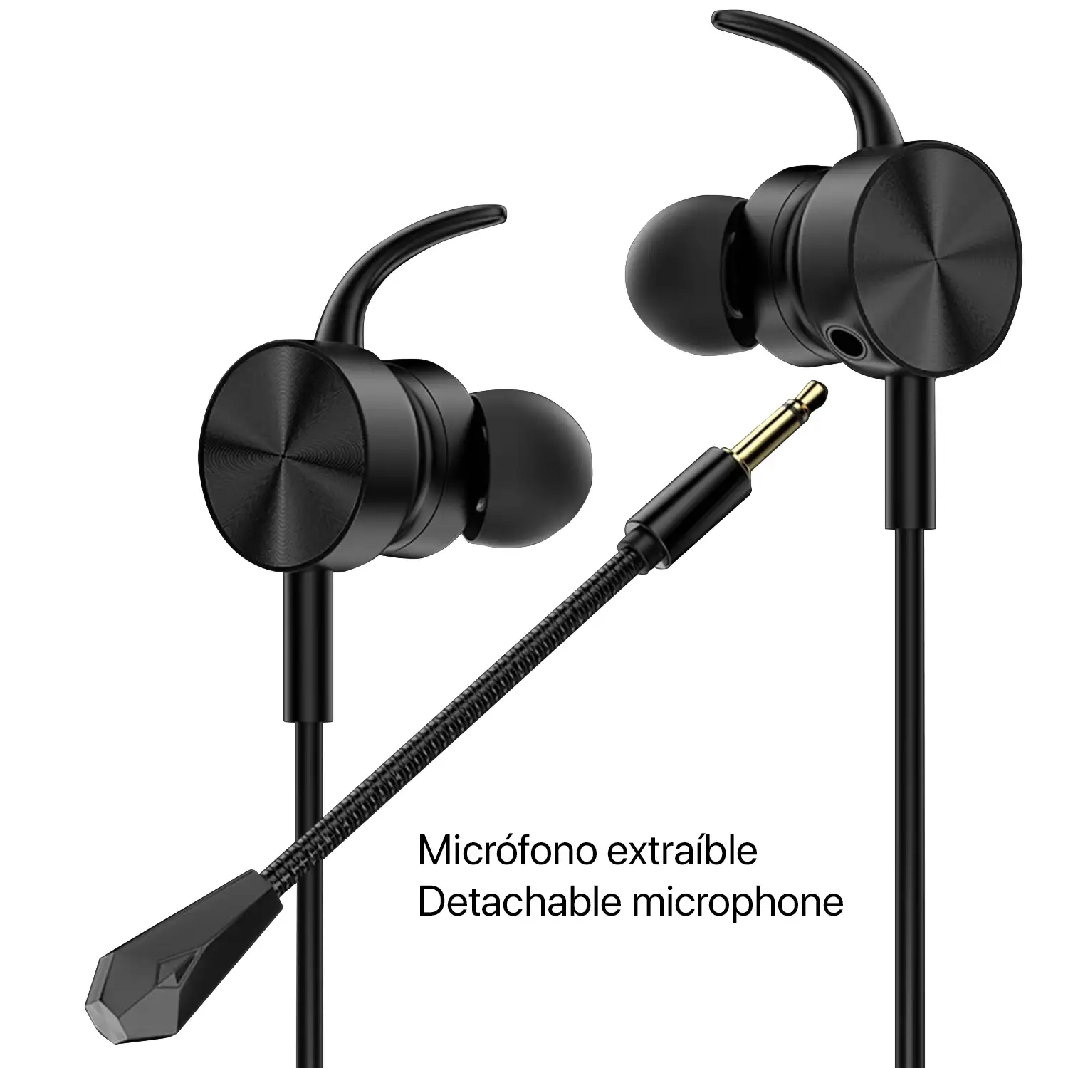 Headset In-Ear XG-122. Auriculares in-ear para videojuegos con micrófono extraíble. Xbox, PS4, PC, tablet, móvil.