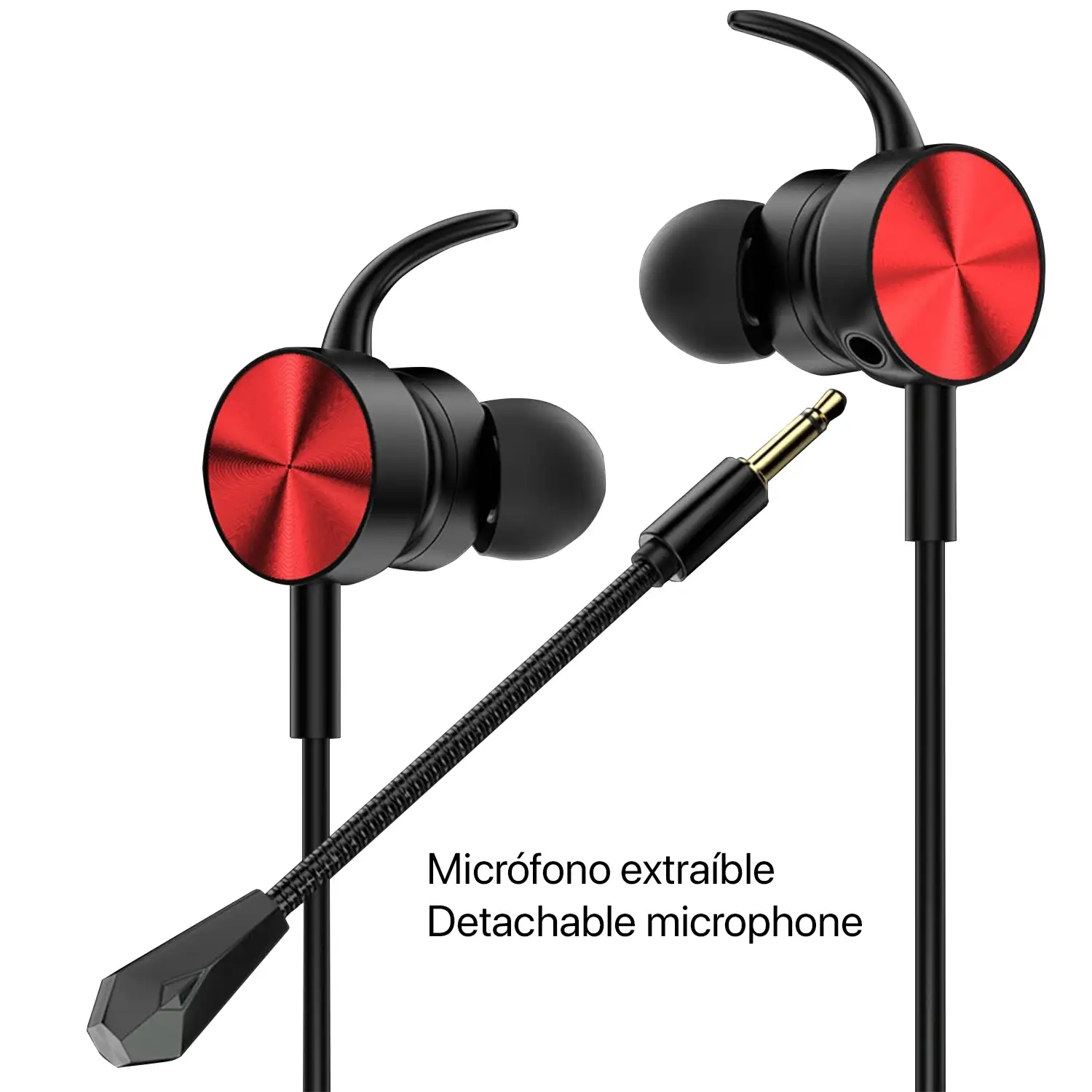 Headset In-Ear XG-122. Auriculares in-ear para videojuegos con micrófono extraíble. Xbox, PS4, PC, tablet, móvil.