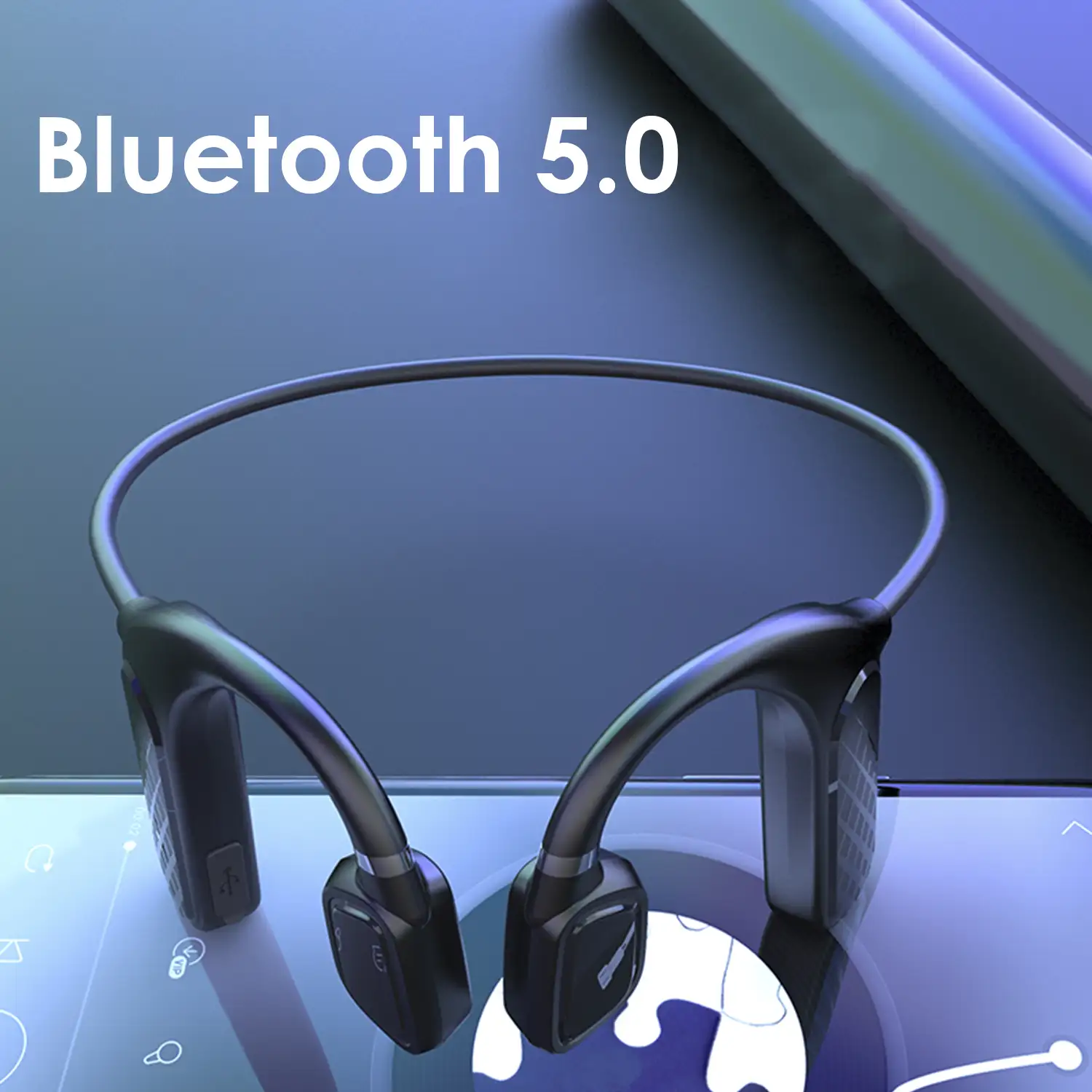 Auriculares TWS Bluetooth deportivos MD04 por conducción ósea
