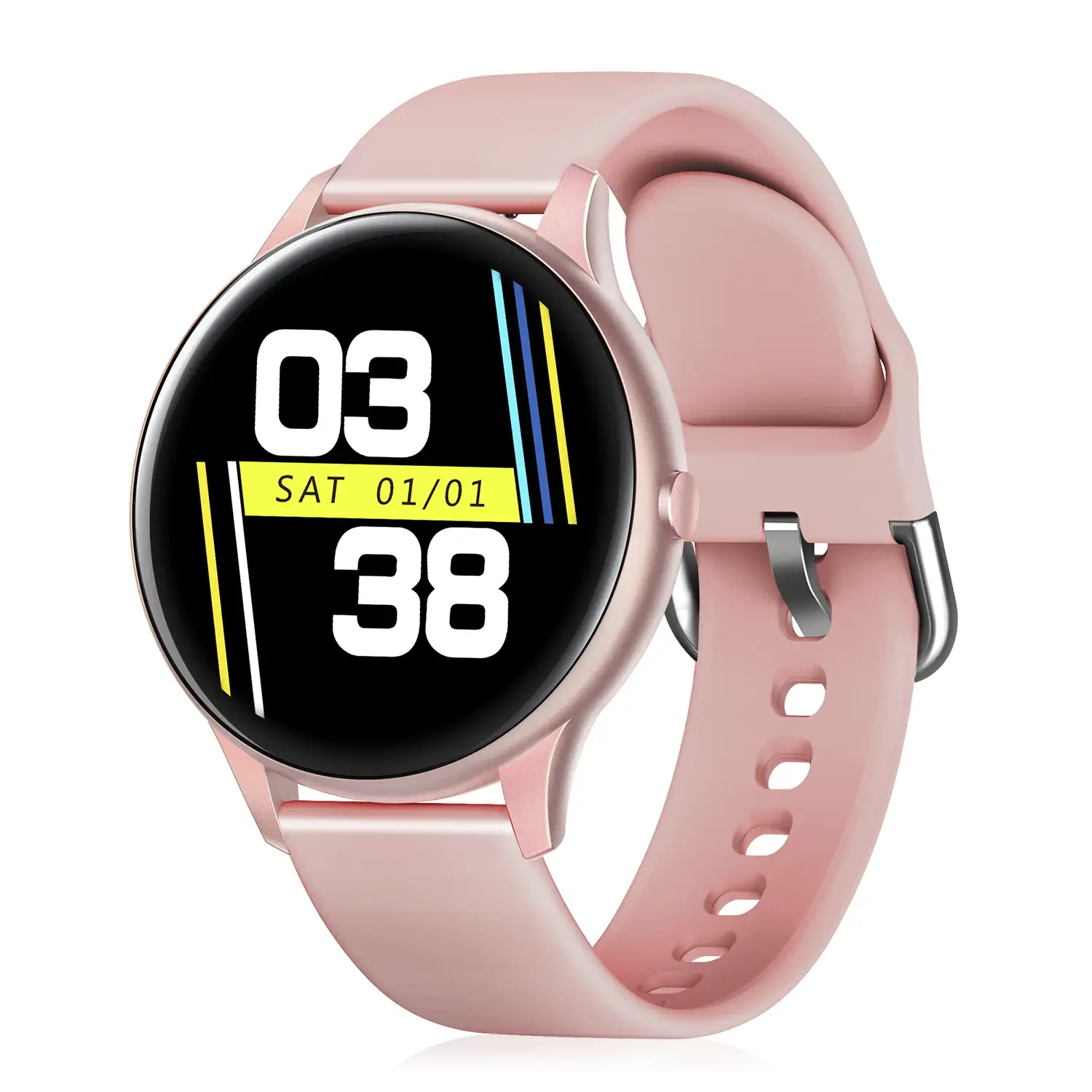 Smartwatch K21 con temperatura corporal, monitor cardiaco y modo multideporte