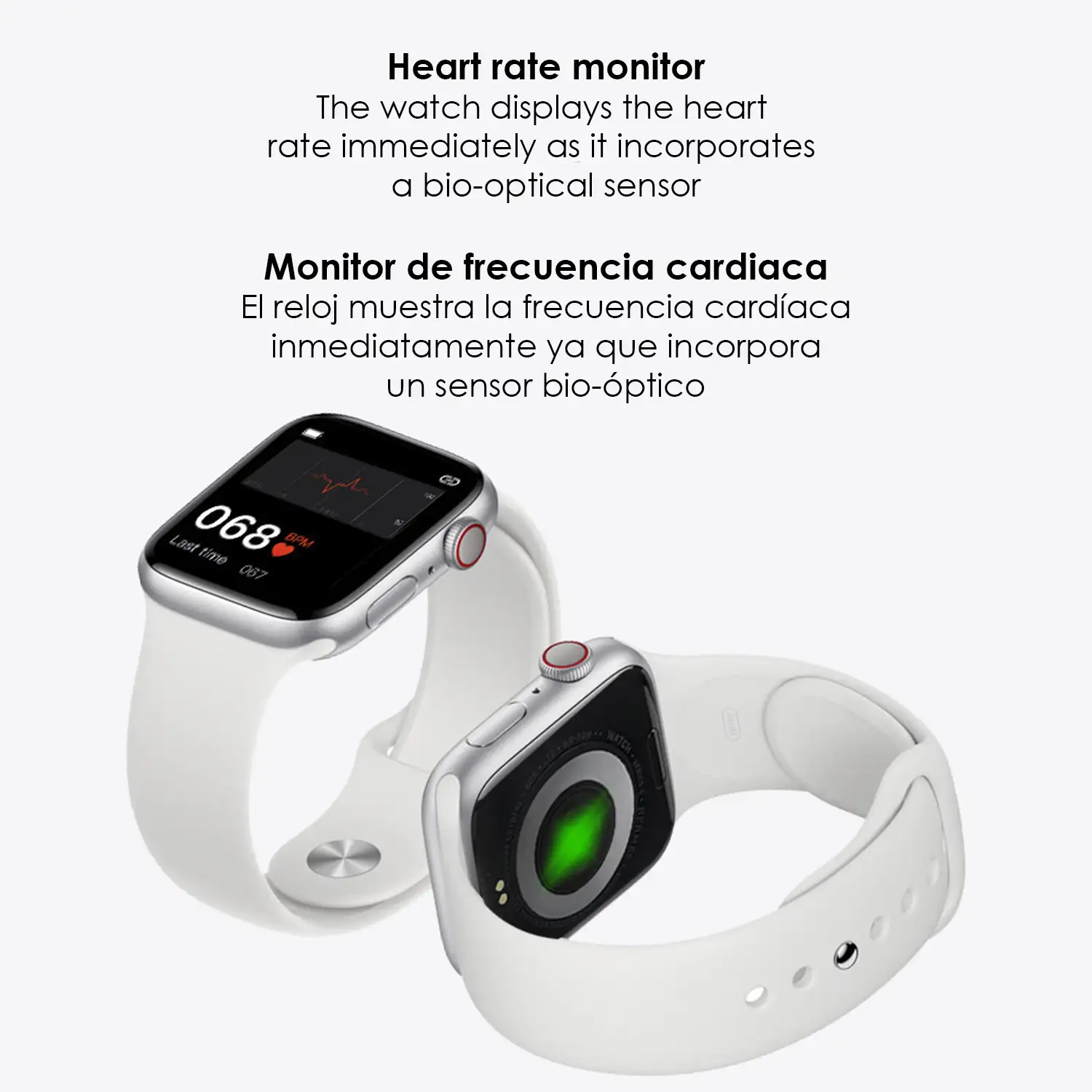 Smartwatch U78T con llamadas bluetooth, temperatura corporal, monitor cardiaco y modo multideporte