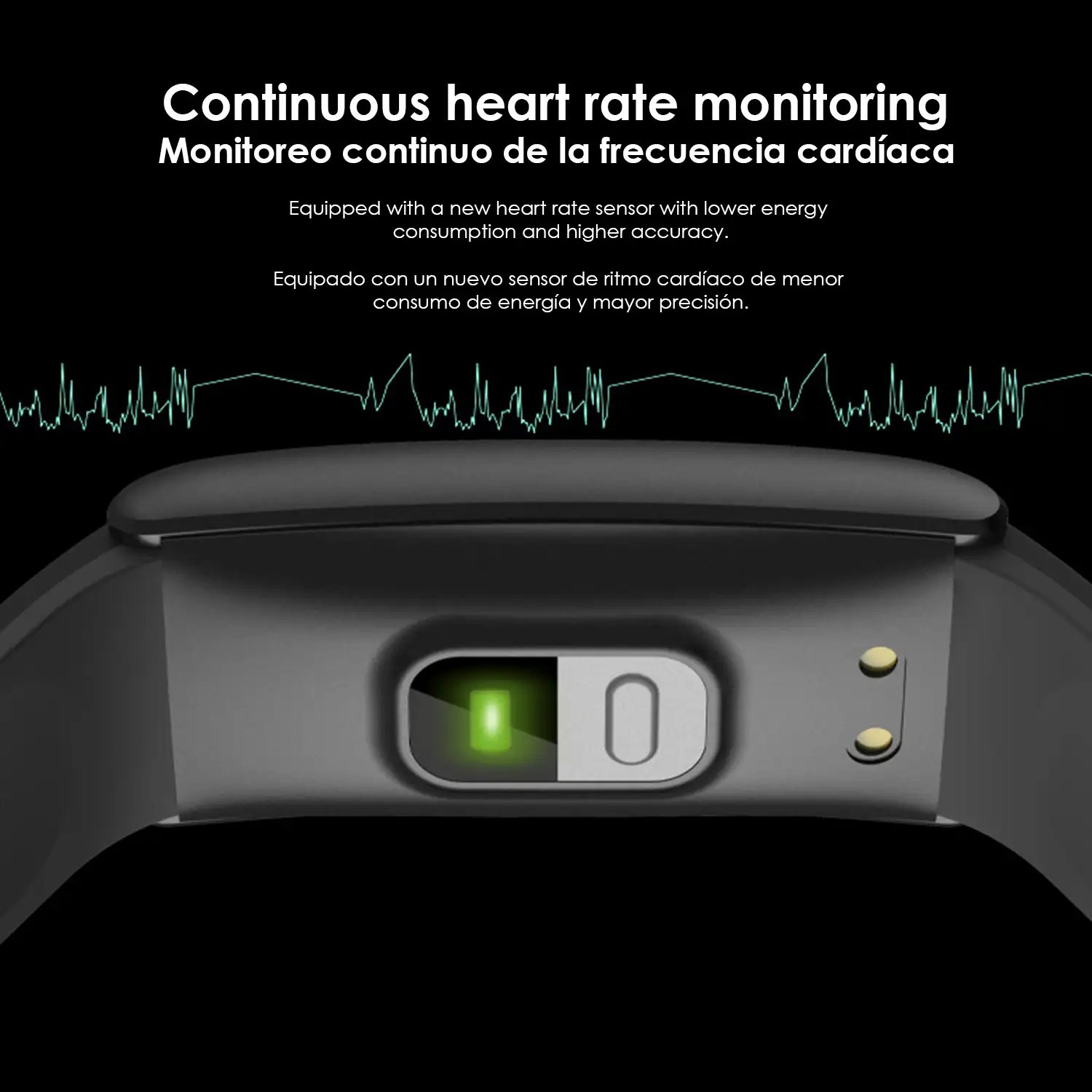 Brazalete inteligente Q8T con temperatura corporal, multideporte, monitor cardiaco y de presión sanguínea