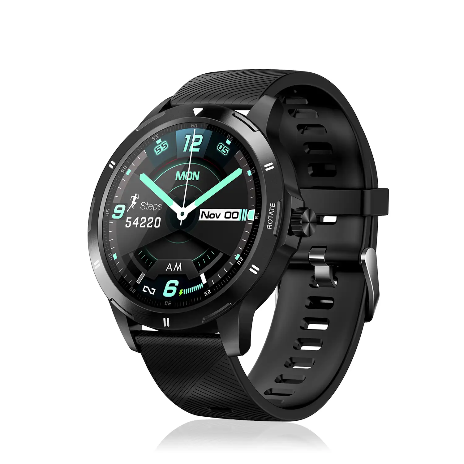 Smartwatch K15 con temperatura corporal, modo multideporte, monitor cardiaco y tensión.
