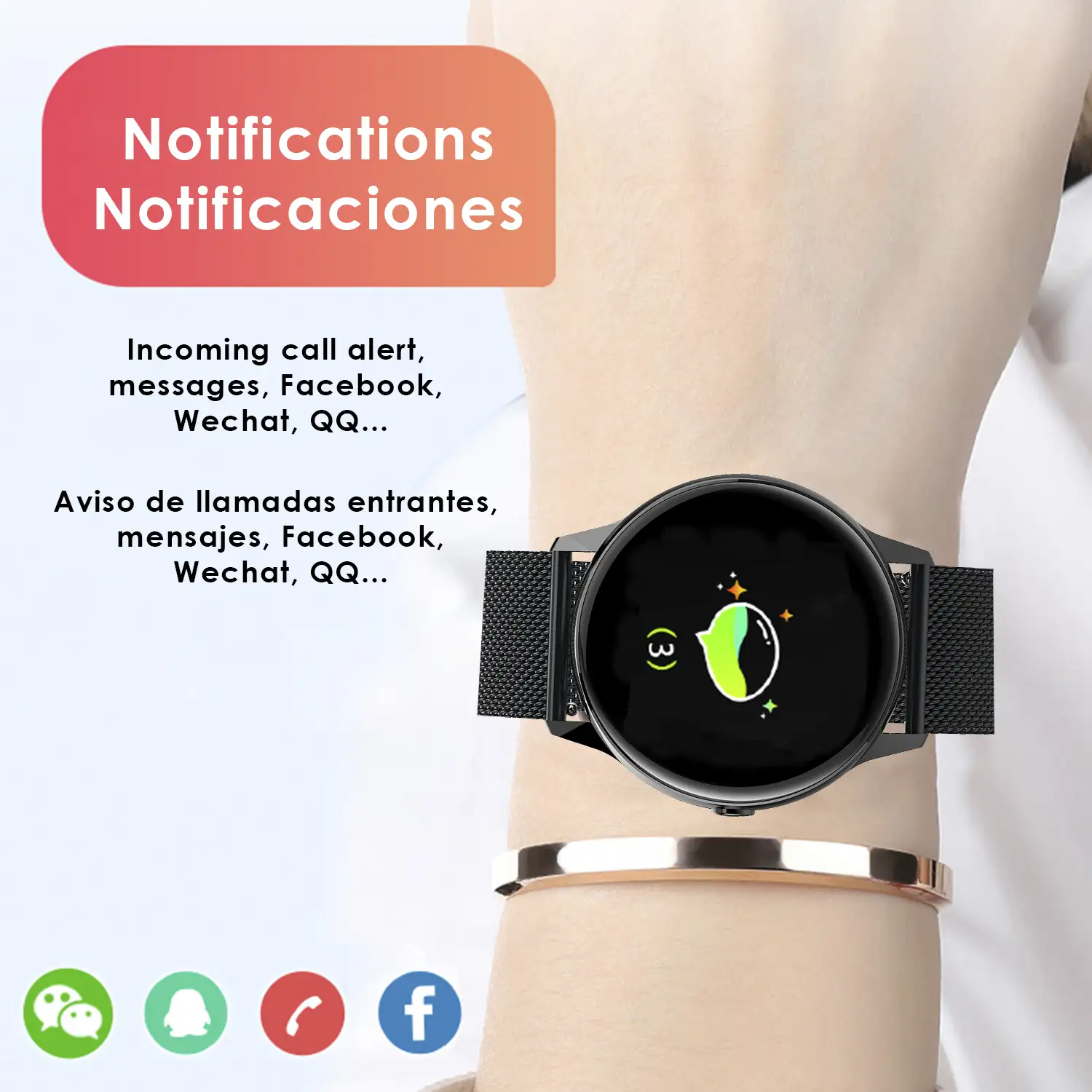 Smartwatch DT88 pantalla circular, con monitor cardiaco, altitud, presión, radiación UV y modo multideporte