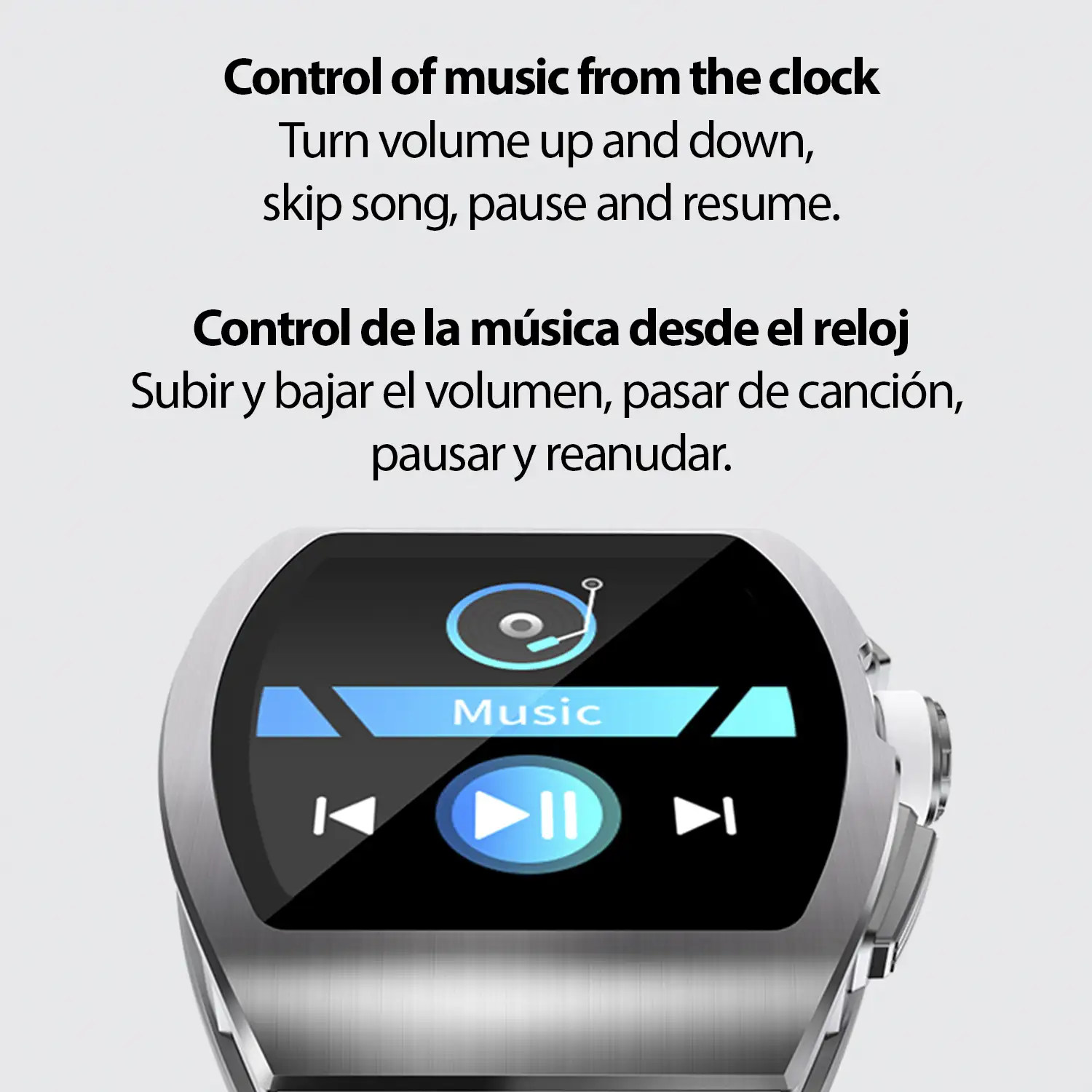 Smartwatch M11 con tensión, monitor cardíaco, 10 modos multideportivos.