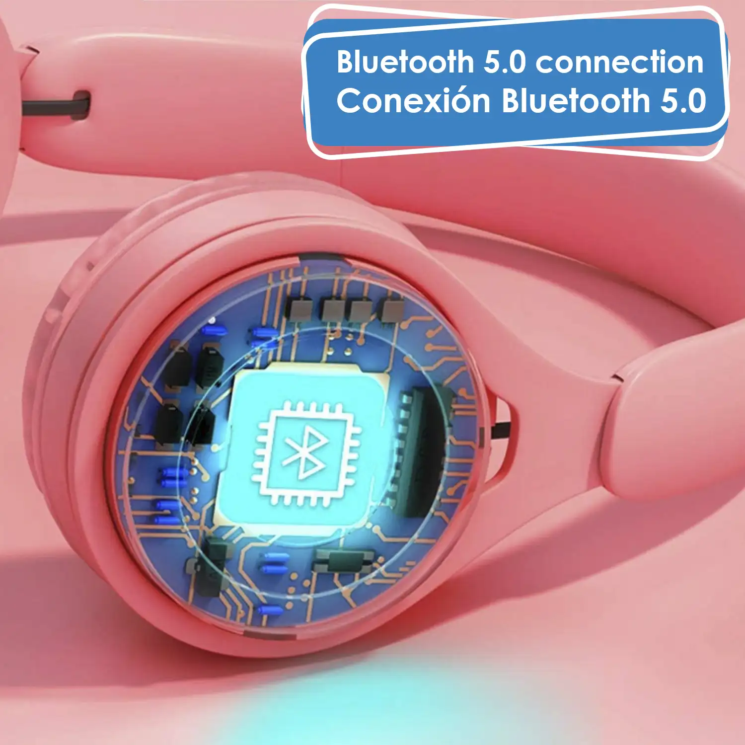 Cascos Y08 Bluetooth 5.0 con control de música y llamadas, radio FM.