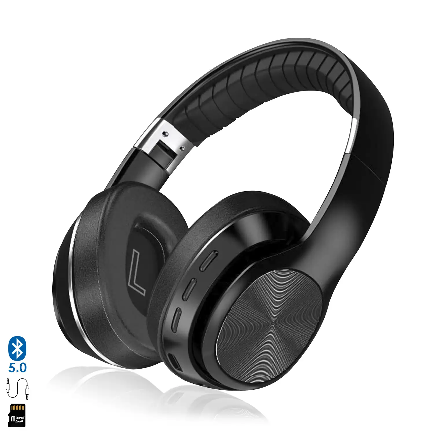 Cascos VJ320 HiFi Bluetooth 5.0, con manos libres, radio FM y lector micro SD.