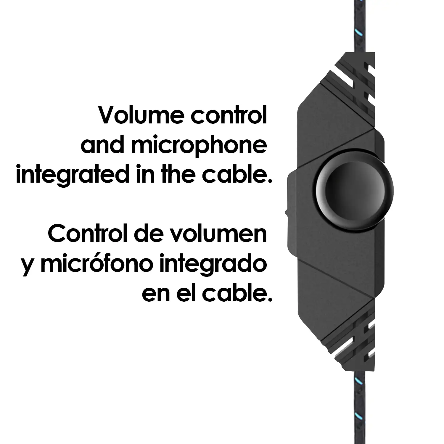 Headset G600 Hellcrack, auriculares especiales para gaming con microfono incorporado y cable con control de volumen.