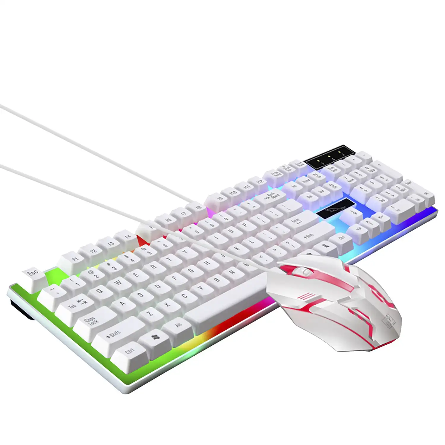 Pack gaming G21B de teclado y ratón con luces RGB