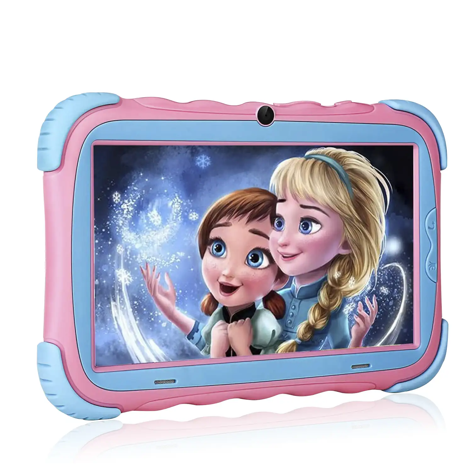 Tablet Infantil Y57, Quad Core Android 9.0, WiFi, con control parental y limitador de tiempo de uso, cámara doble y refuerzo antigolpes