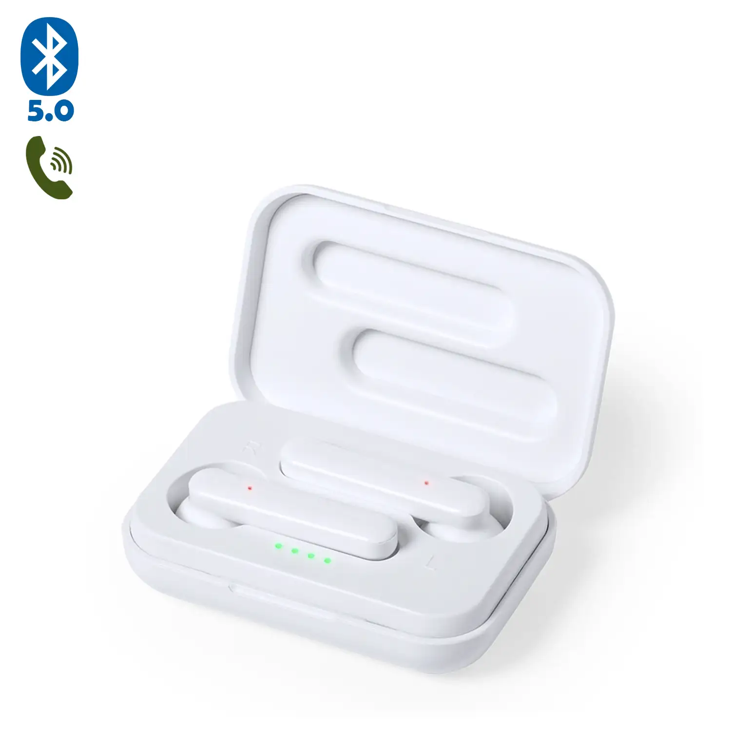 Auricualres Kikey TWS Bluetooth 5.0 antibacterianos con base de carga de 400mAh.