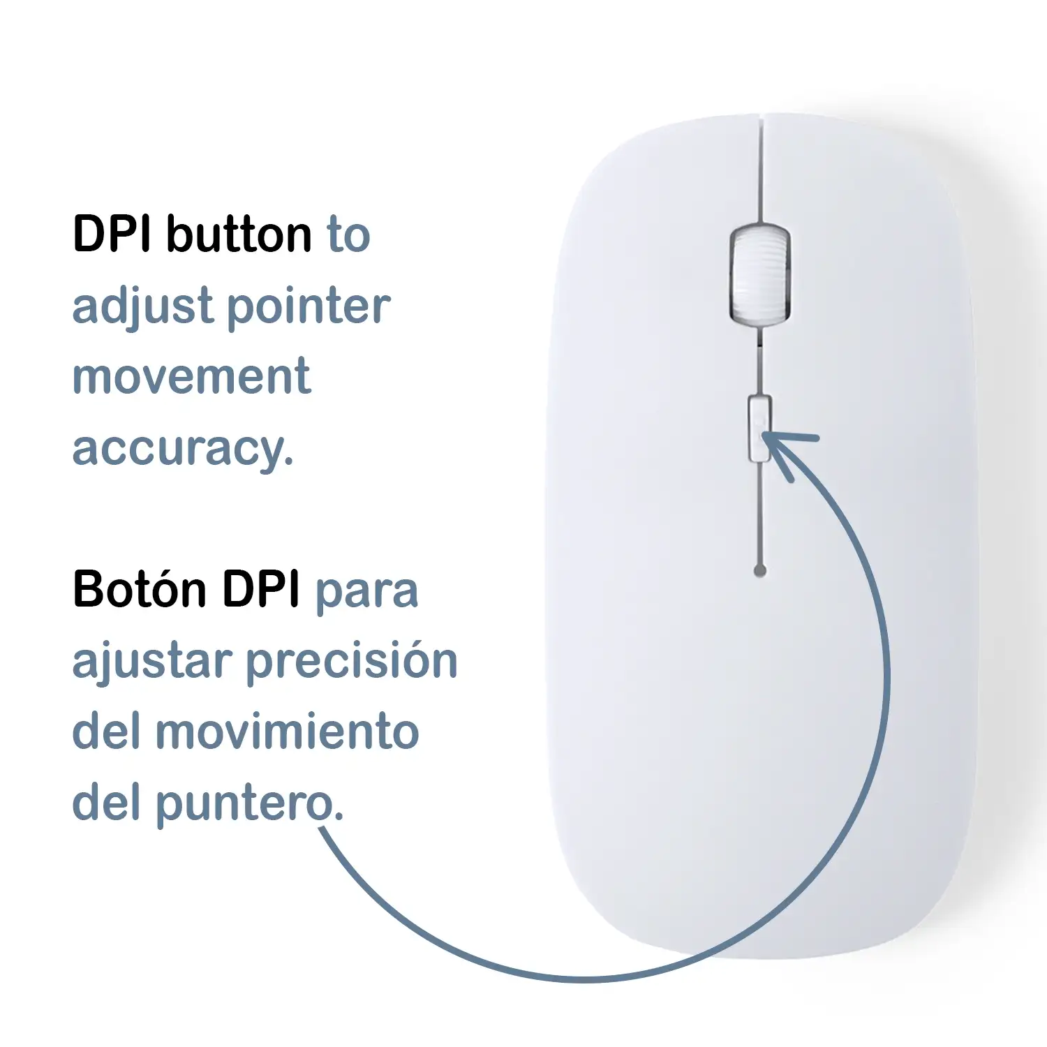 Ratón Supot óptico antibacteriano. DPI ajustable.