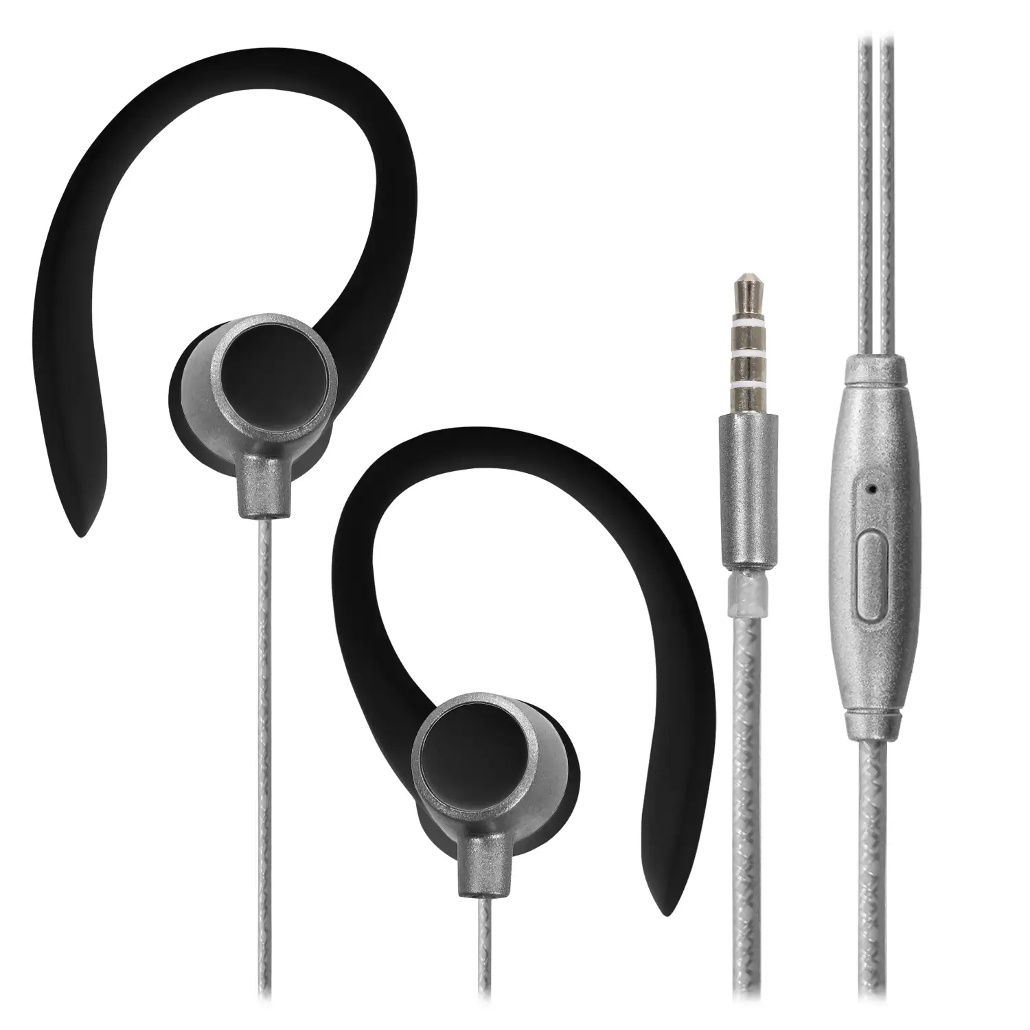 Auriculares EG-014 deportivos, máxima sujeción, con micro y botón de  control incorporado.