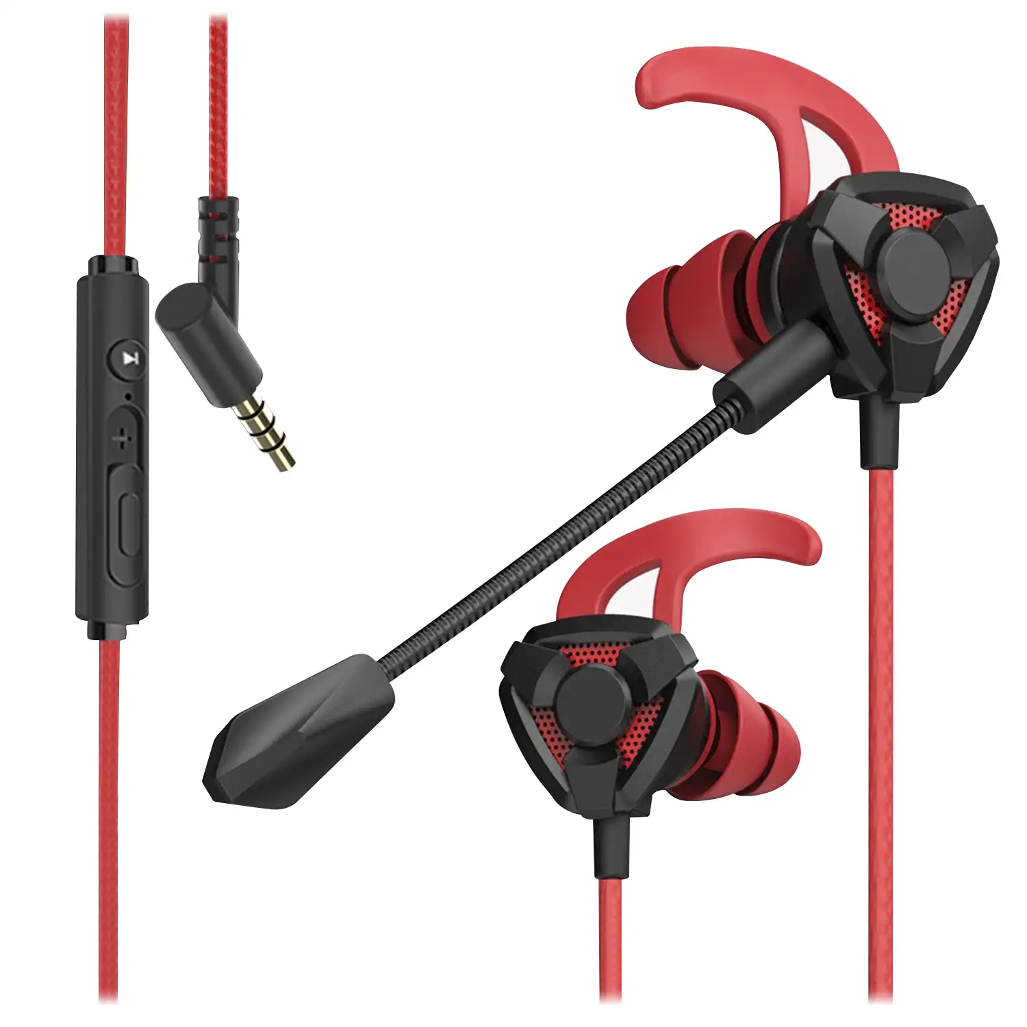 Headset In-Ear THS105. Auriculares in-ear para videojuegos con micrófono  extraíble y control de volumen.