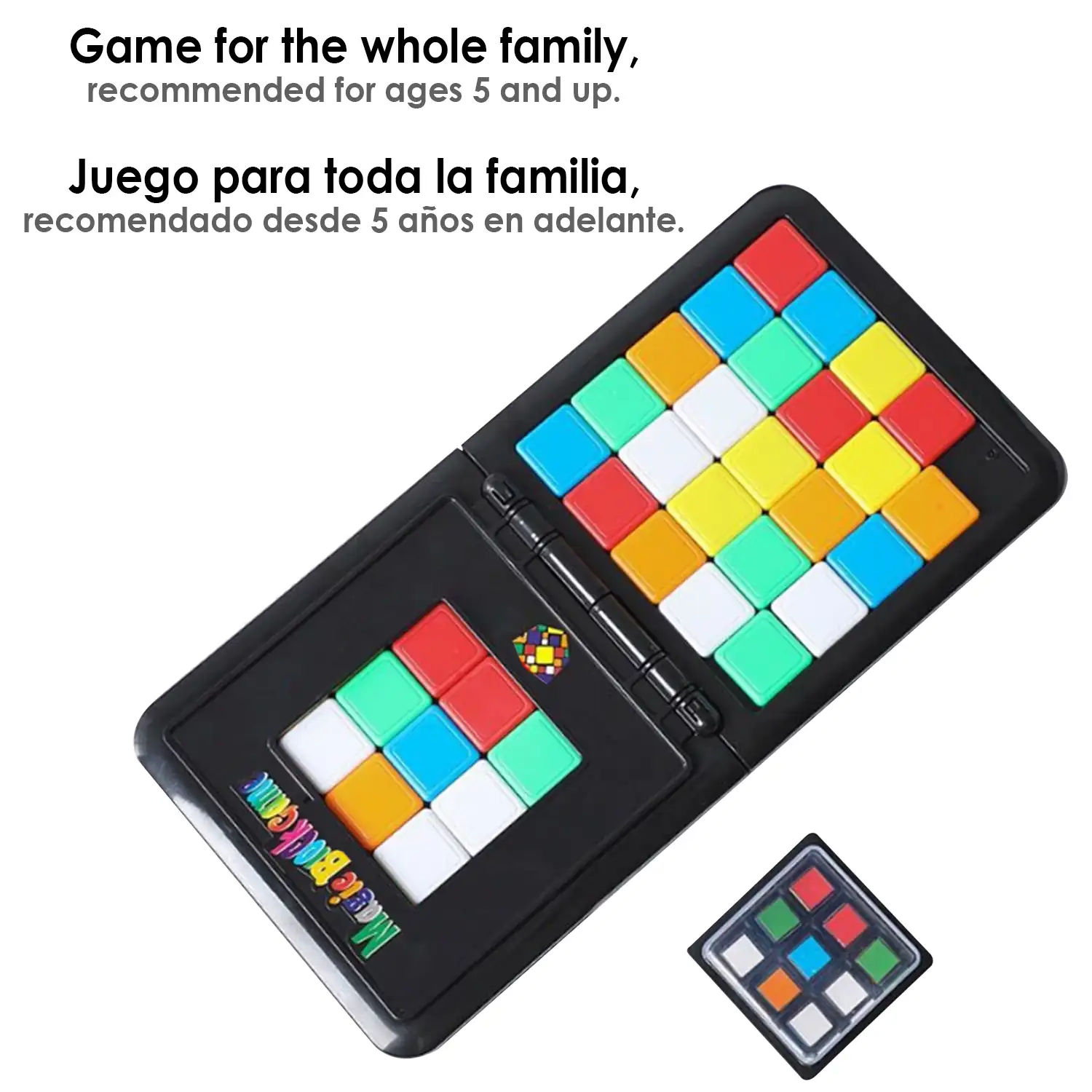 Magic Block Game juego de inteligencia y habilidad. Puzzle para 2 jugadores.