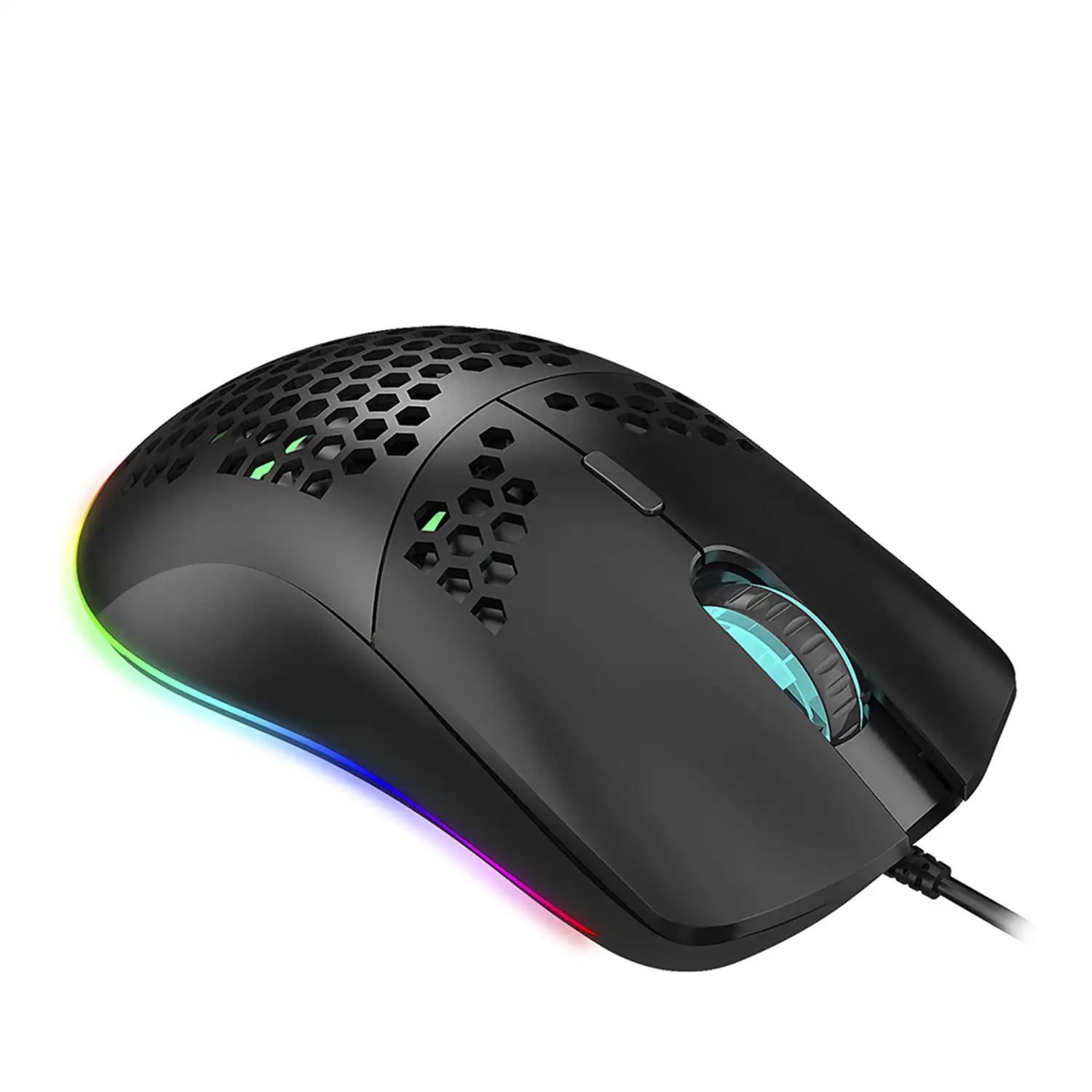 Ratón gaming C-7, hasta 16.000DPI, 1000Hz, 7 botones programables. Iluminación LED RGB.