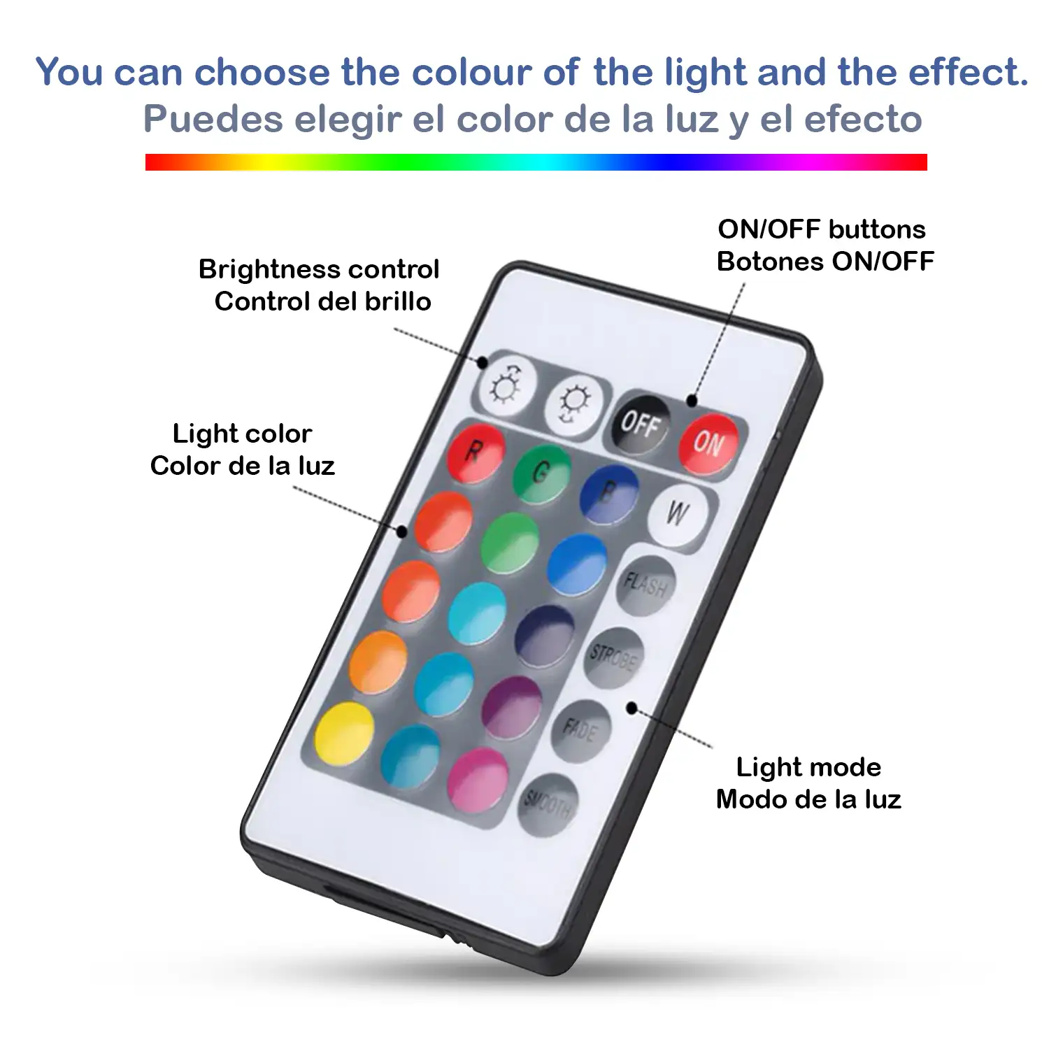 Lámpara ambiental efecto 3D, diseño Love. Luces RGB intercambiables, con efectos y mando a distancia.