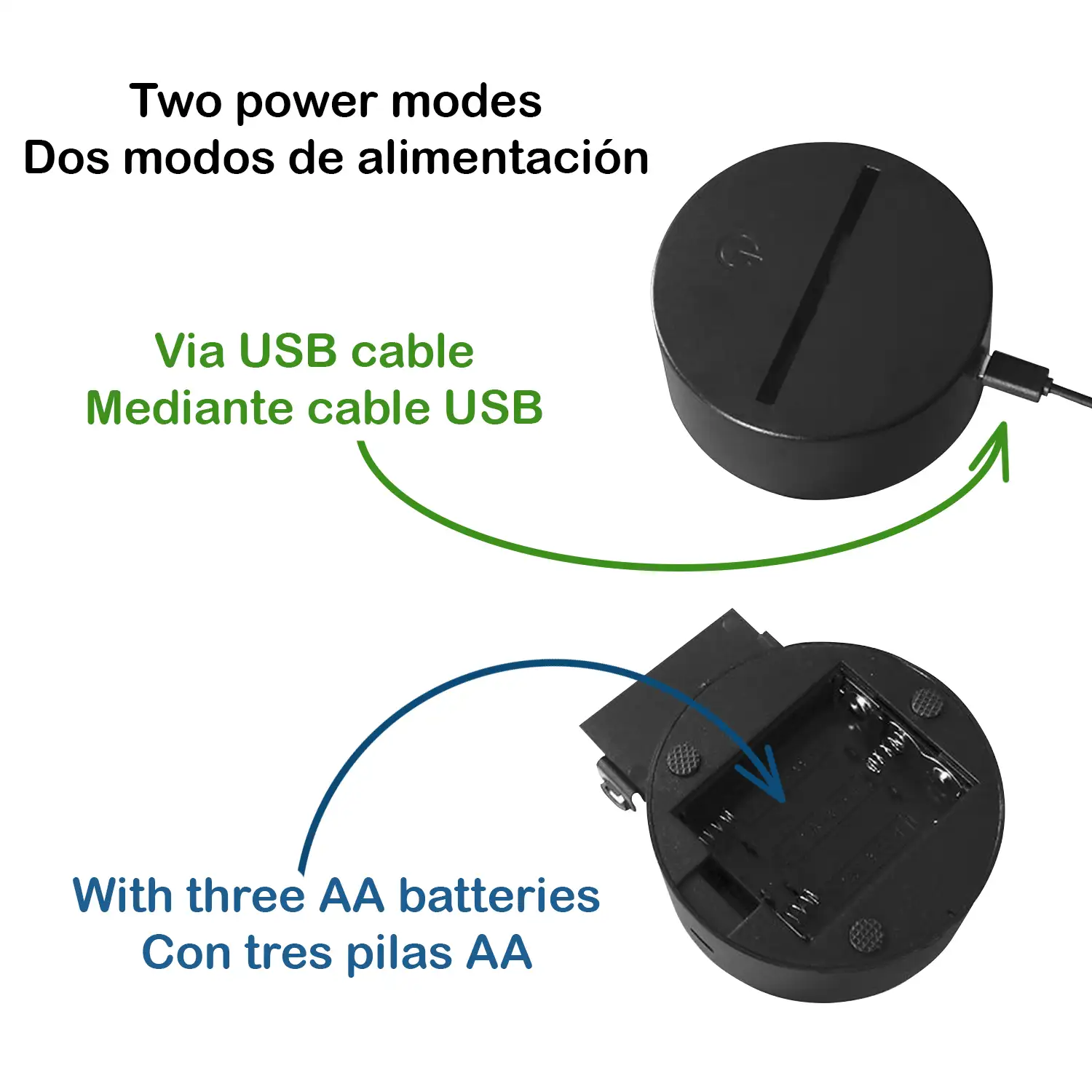 Lámpara ambiental efecto 3D, diseño Medusa. Luces RGB intercambiables, con efectos y mando a distancia.