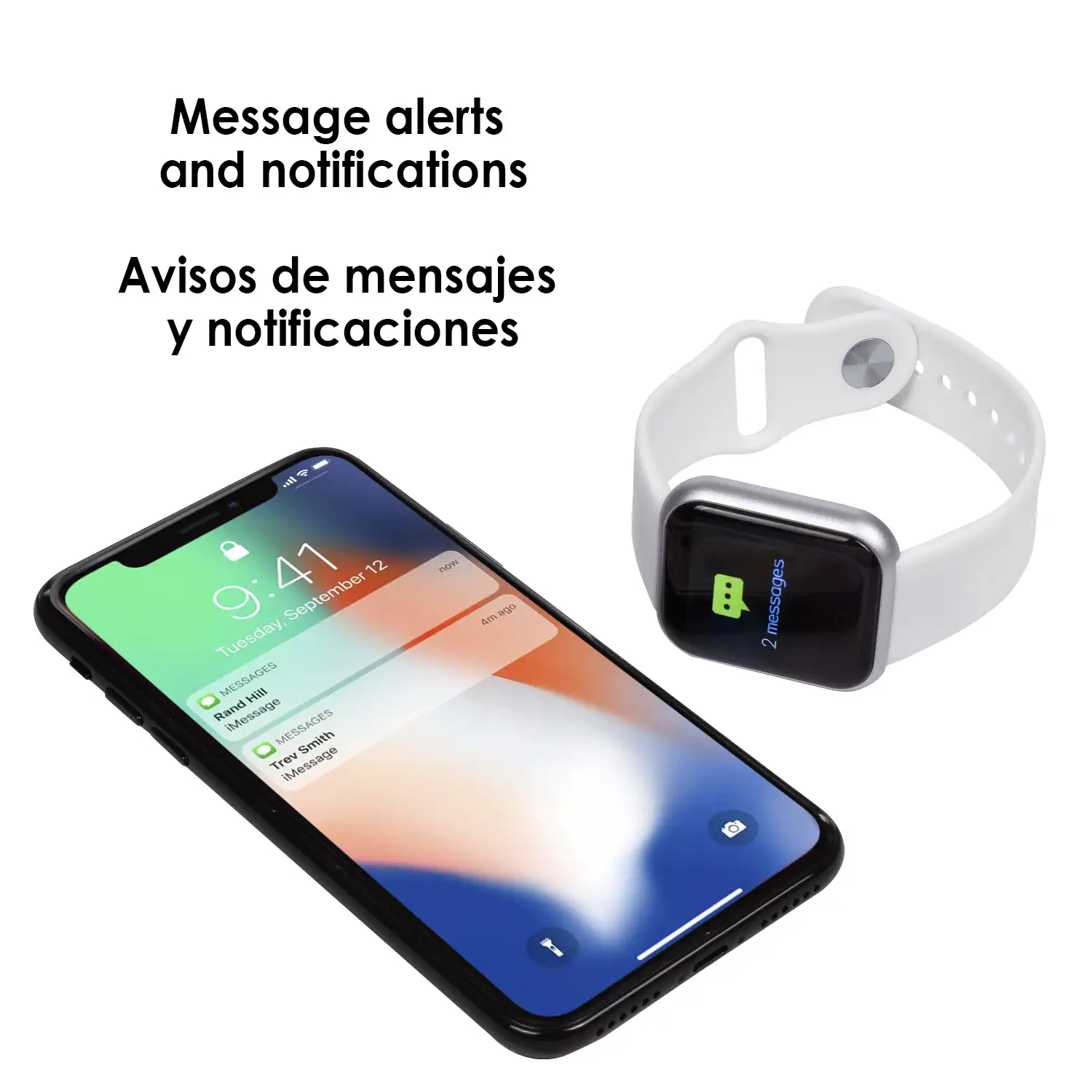 Reloj inteligente Simont multifunción de diseño casual y conexión Bluetooth