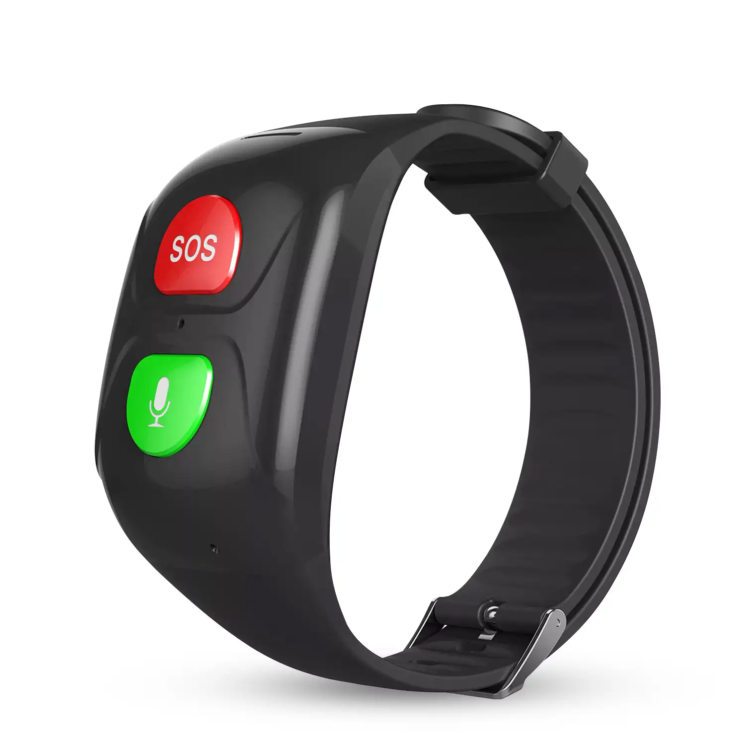 Brazalete localizador GPS con botón e intercomunicador. Especial personas mayores. Con monitor cardíaco.