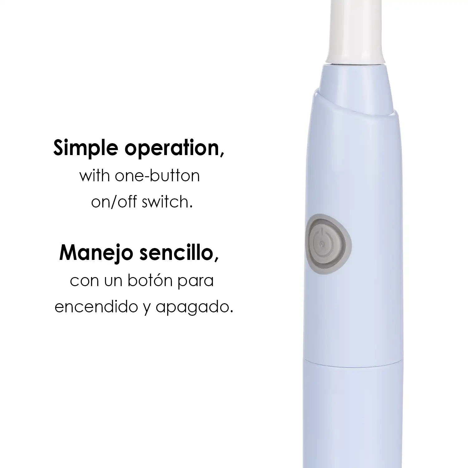 Cepillo de dientes eléctrico sónico ET03. Incluye 2 cabezales.