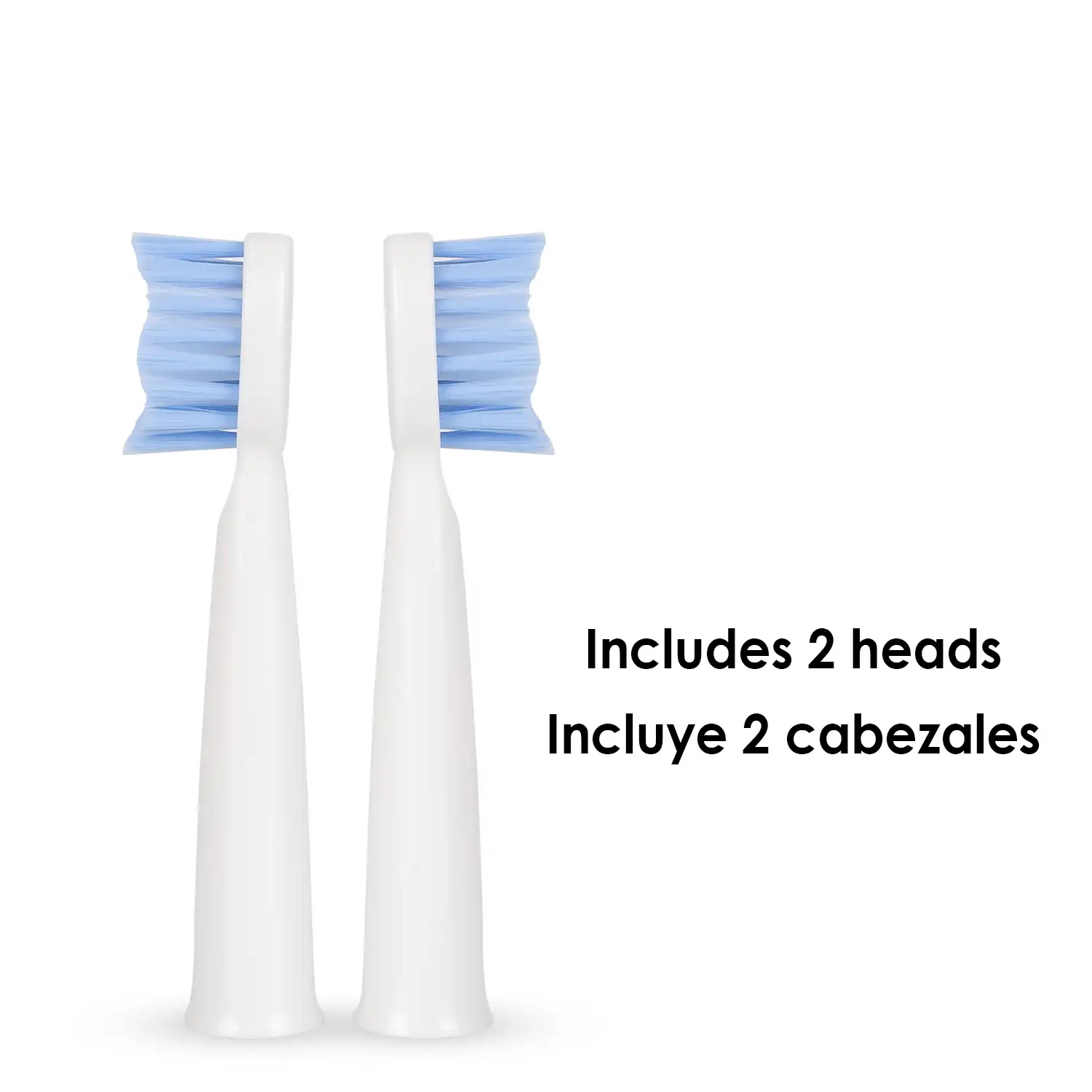 Cepillo de dientes eléctrico sónico ET03. Incluye 2 cabezales.