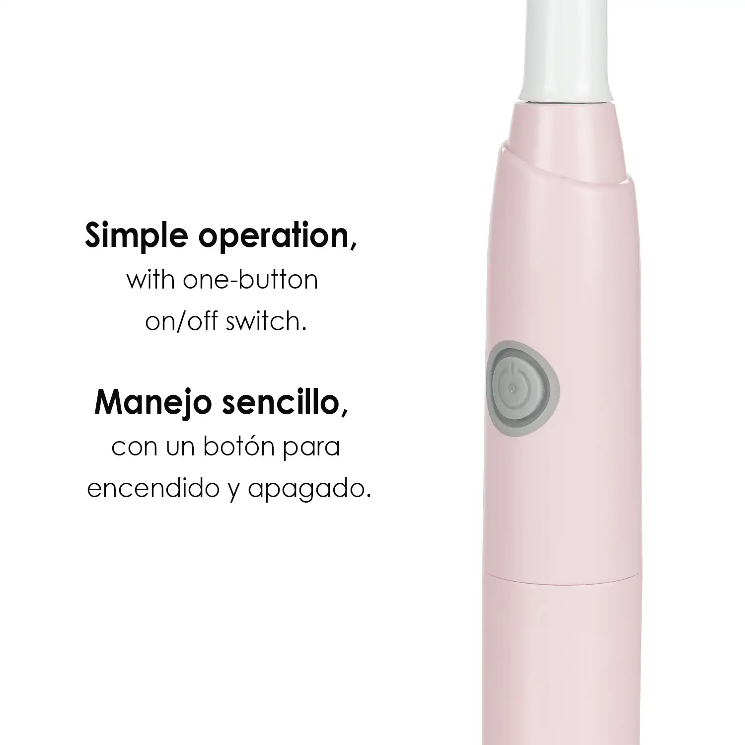 Cepillo de dientes eléctrico sónico ET03. Incluye 2 cabezales.