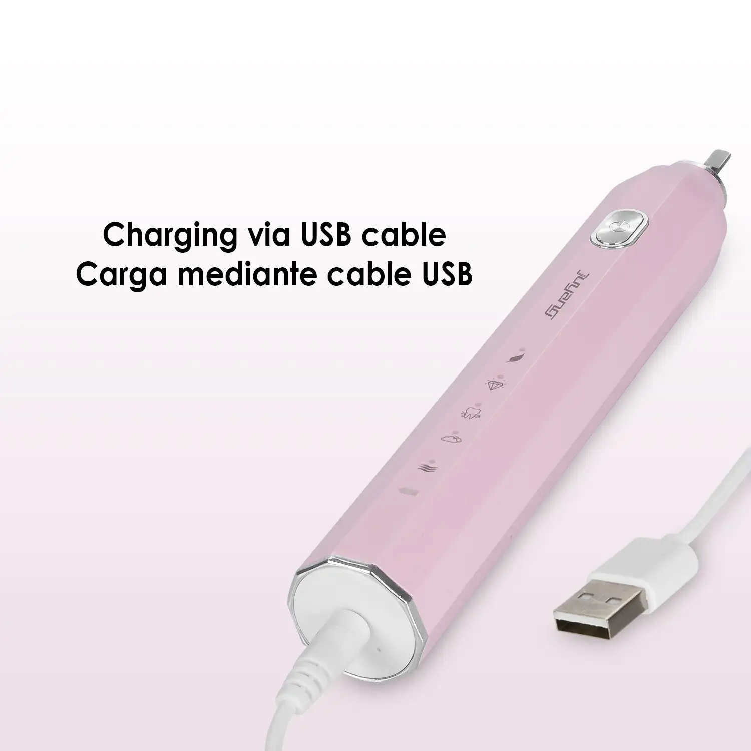 Cepillo de dientes eléctrico sónico ET05. Incluye 5 cabezales.
