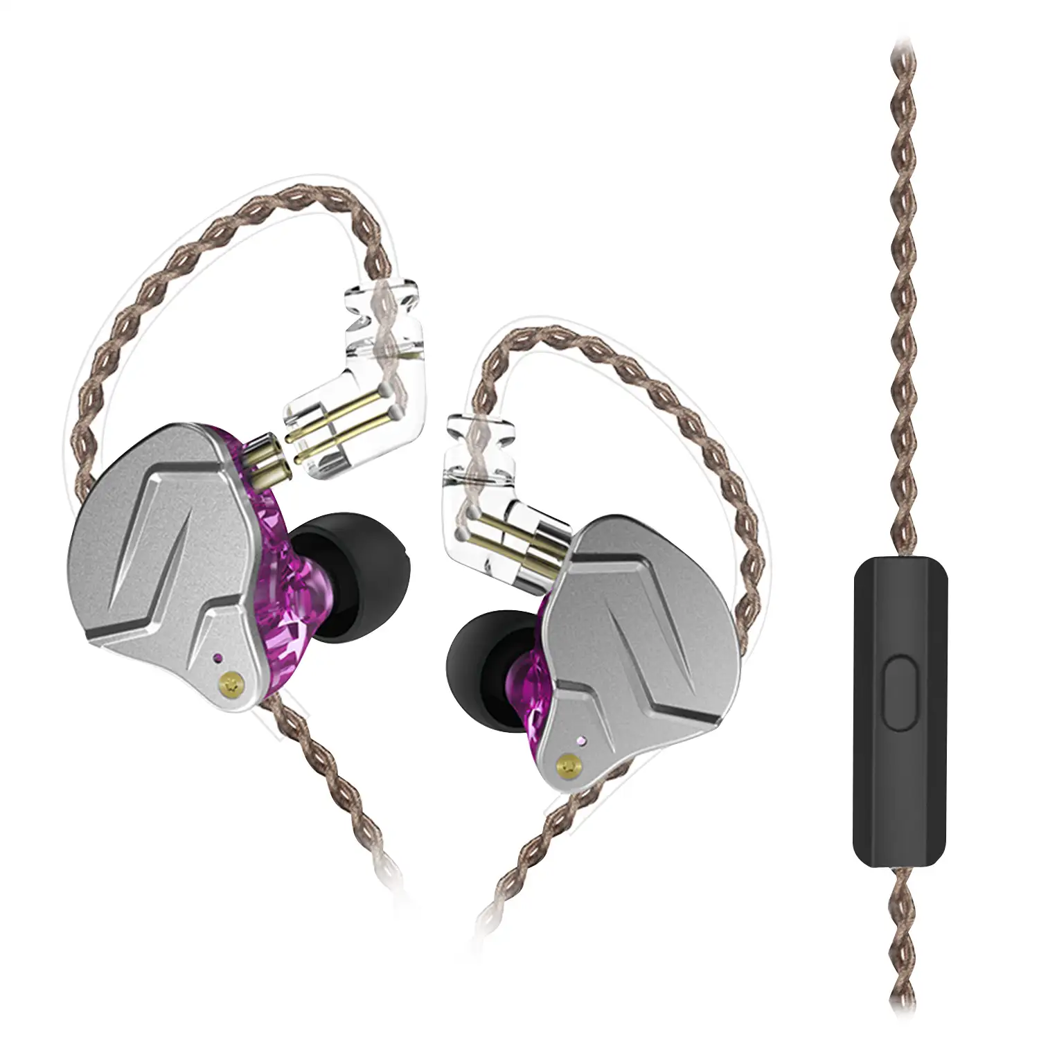 Auriculares híbridos in-ear KZ ZSN PRO de alta fidelidad. 1 controlador de  armadura balanceada +