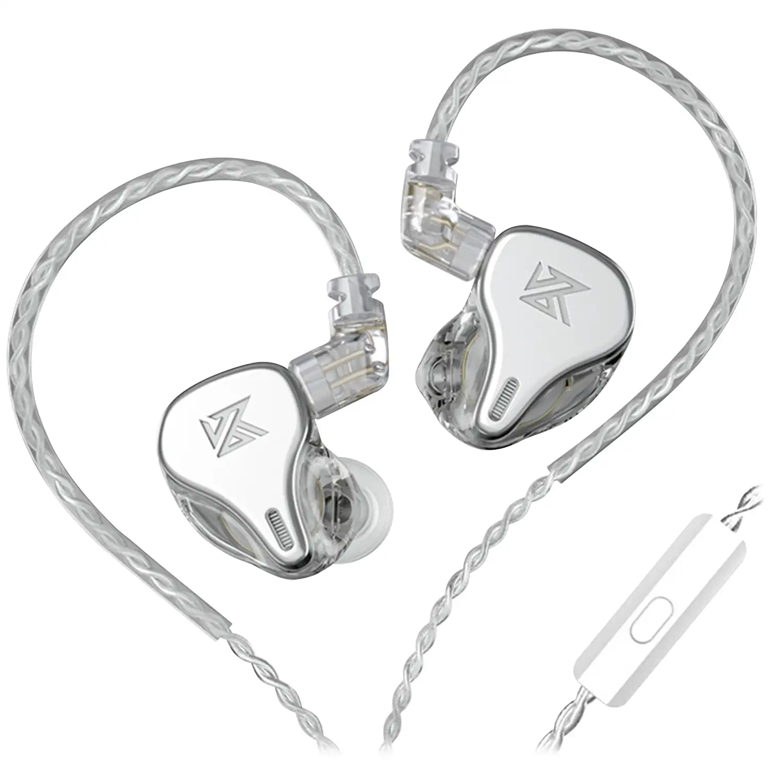 Auriculares híbridos in-ear KZ DQ6 de alta fidelidad. 3 controladores dinámicos. Cable con micro, conexión jack 3,5mm.