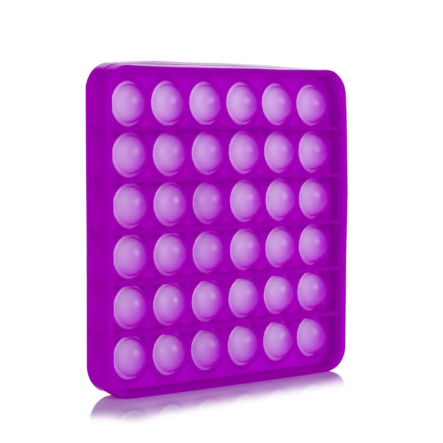 Bubble Pop It juguete sensitivo desestresante, burbujas de silicona para apretar y pulsar. Diseño cuadrado.