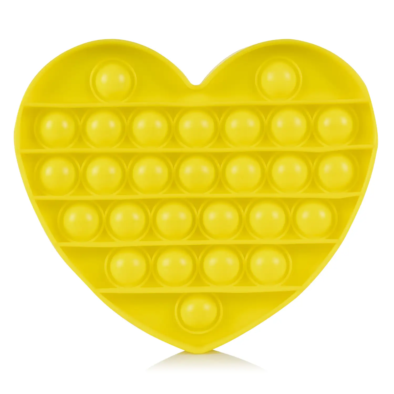 Bubble Pop It juguete sensitivo desestresante, burbujas de silicona para apretar y pulsar. Diseño corazón.
