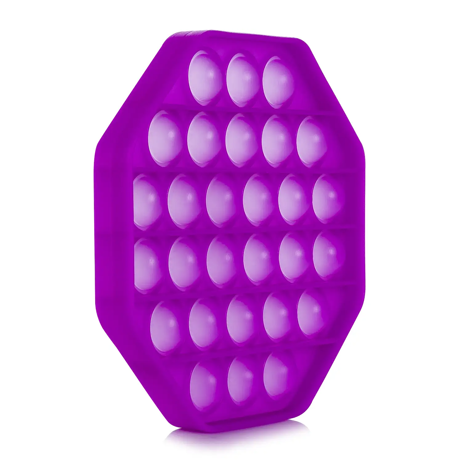 Bubble Pop It juguete sensitivo desestresante, burbujas de silicona para apretar y pulsar. Diseño octogonal.