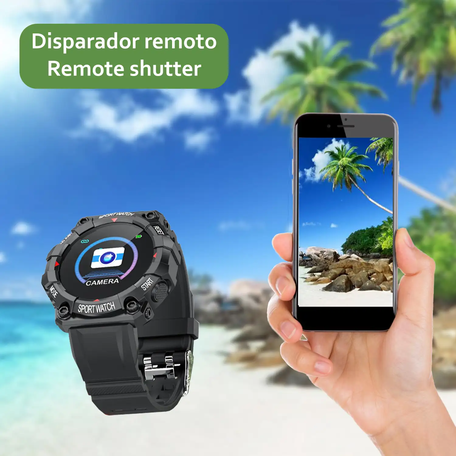 Brazalete inteligente FD68 Bluetooth 4.0 con monitor cardíaco, O2 en sangre y tensión. Modos deportivos.