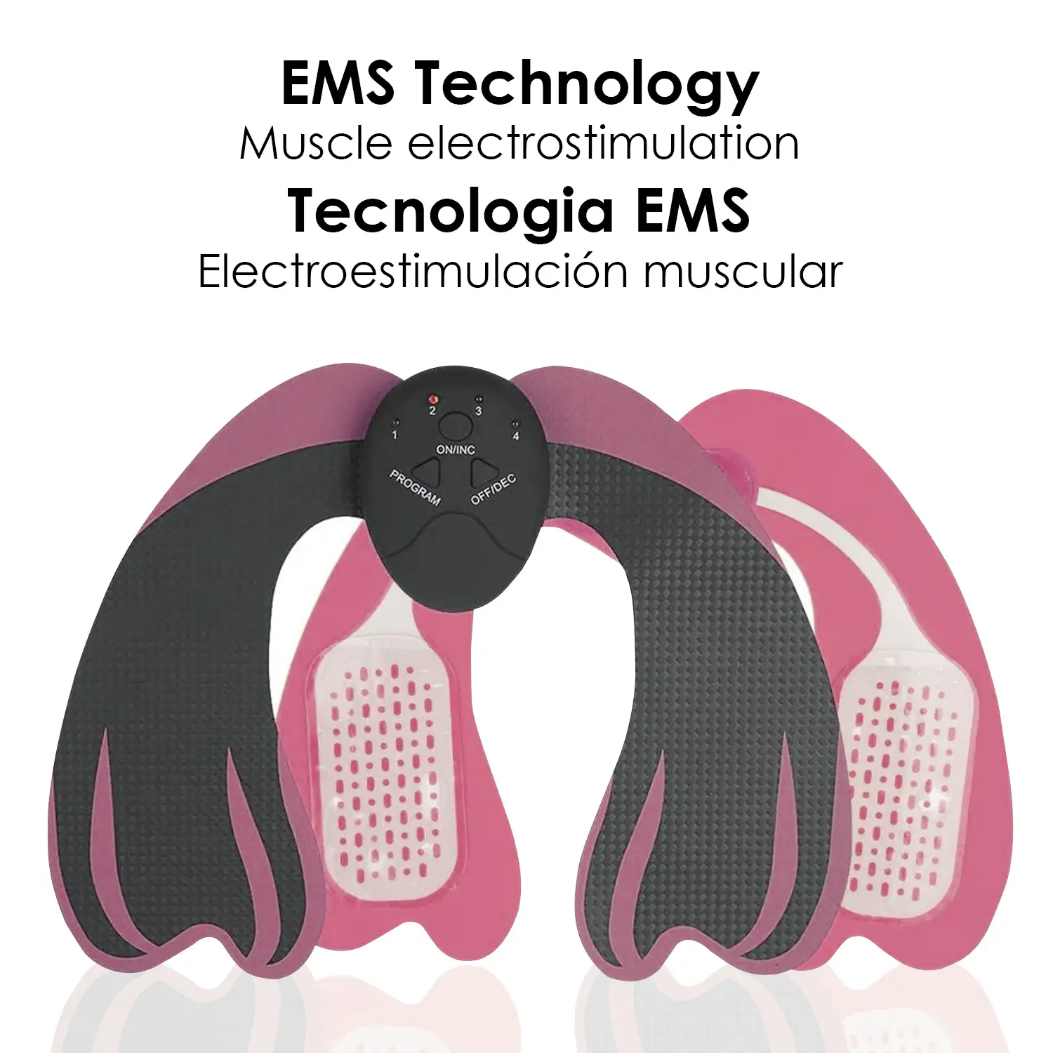 Electroestimulador muscular especial para glúteos. Masajeador eléctrico, estimulador tonificador.