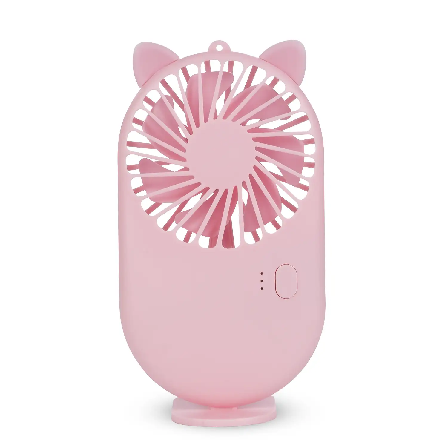 Mini ventilador portátil con batería de 800mAh. Soporte stand para mesa.