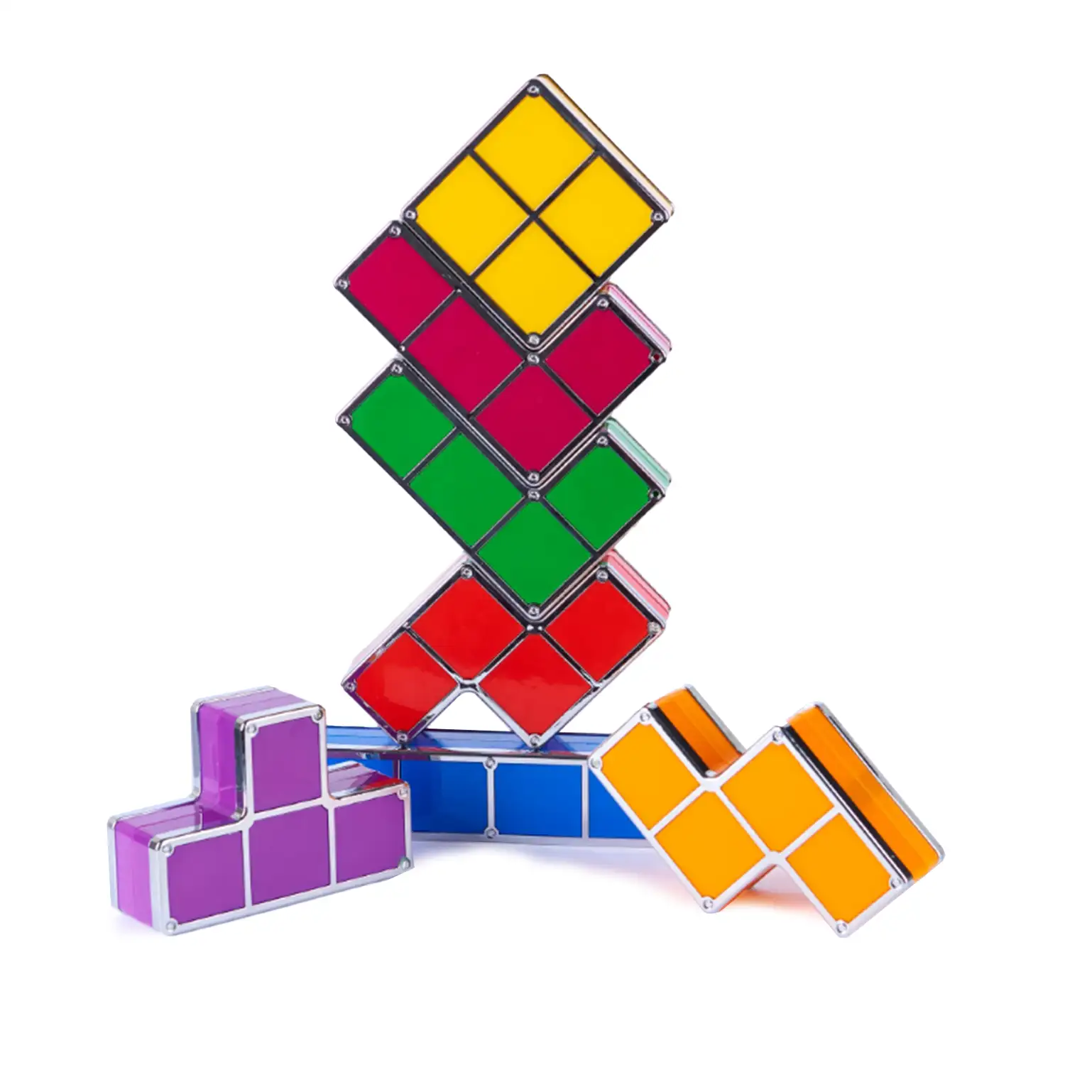 Lámpara retro Tetris LED multicolor. Junta las piezas y se iluminarán, crea formas libremente.