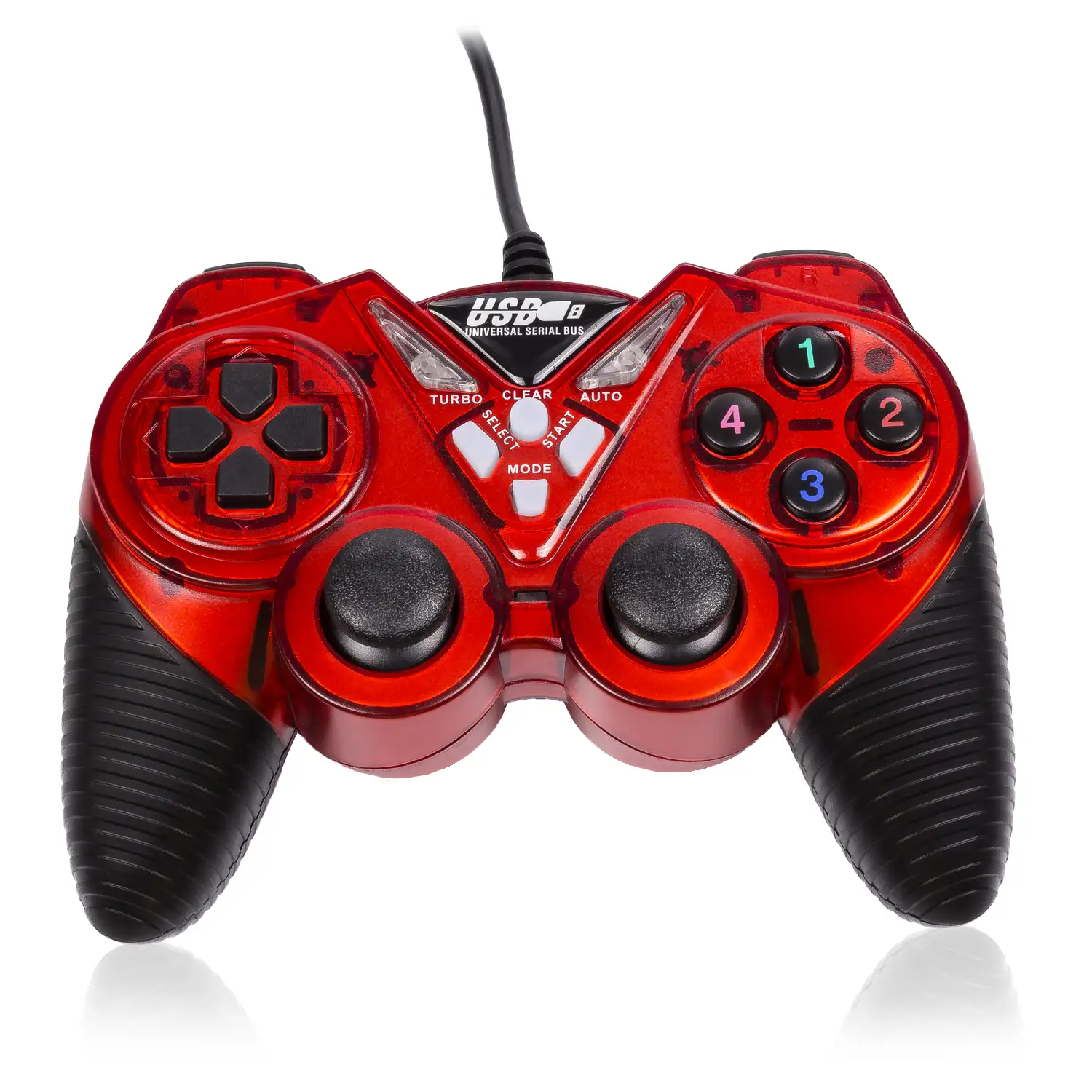 Injusticia Miedo a morir Pino Mando gaming USB para PC, con cable. 12 botones, joysticks analógicos.