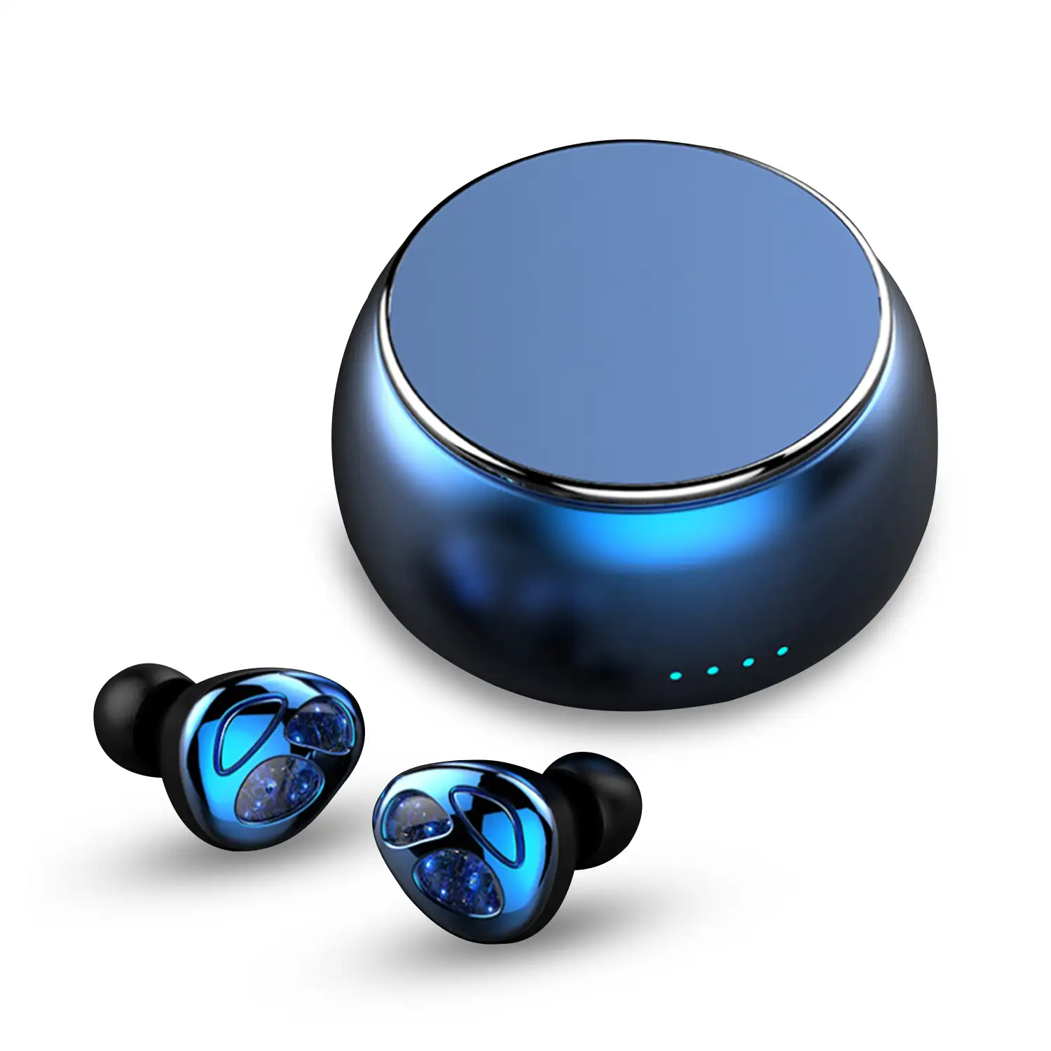 Auriculares TWS D09 Bluetooth 5.0, controles de reproducción. Base de carga 420mAh.