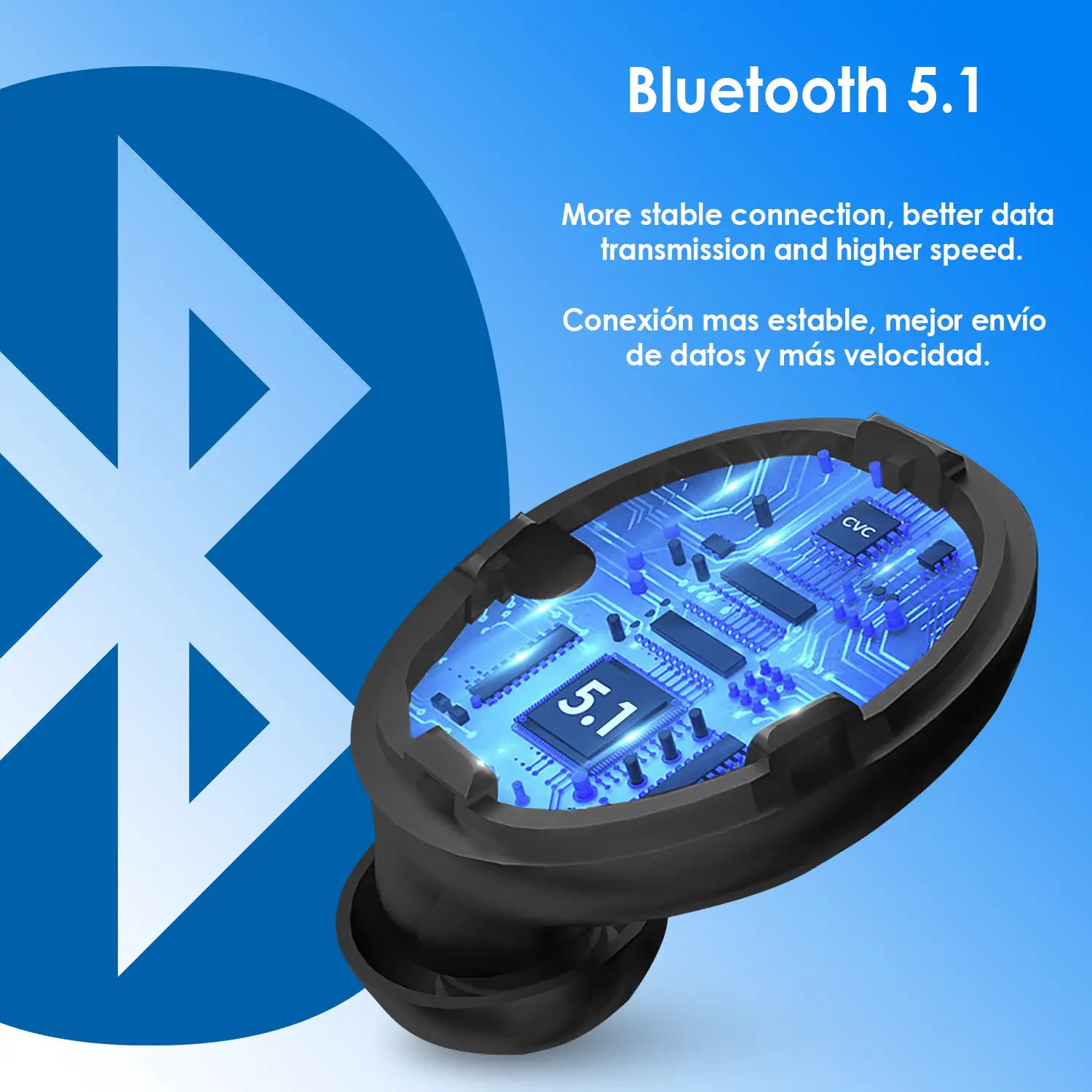Auriculares TWS M16 Bluetooth 5.1, control táctil. Base de carga con indicador de carga, 2000mAh, función Powerbank.