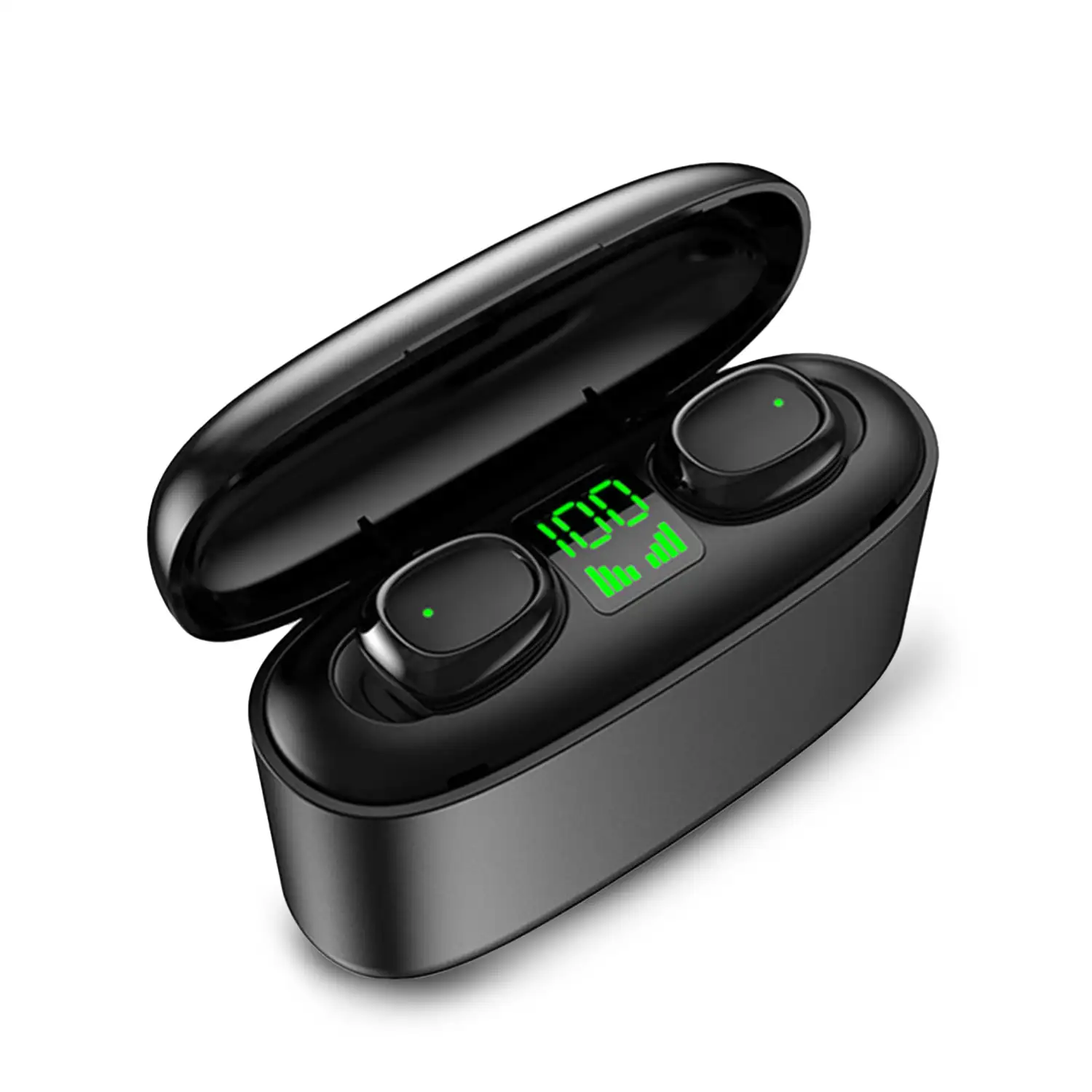 Auriculares TWS G5S Bluetooth 5.0, control táctil. Base de carga con indicador de carga, 2200mAh, función Powerbank.