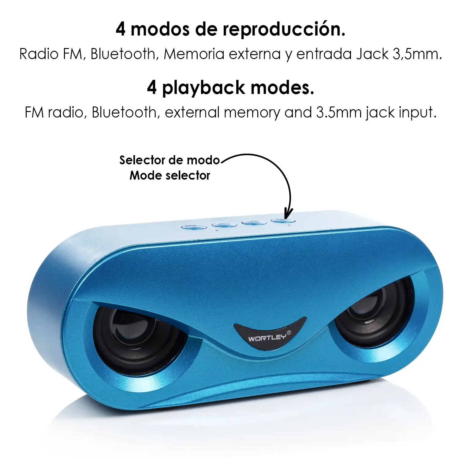 Altavoz M6 Bluetooth 5.0. Entrada USB, tarjeta micro SD y jack 3.5.