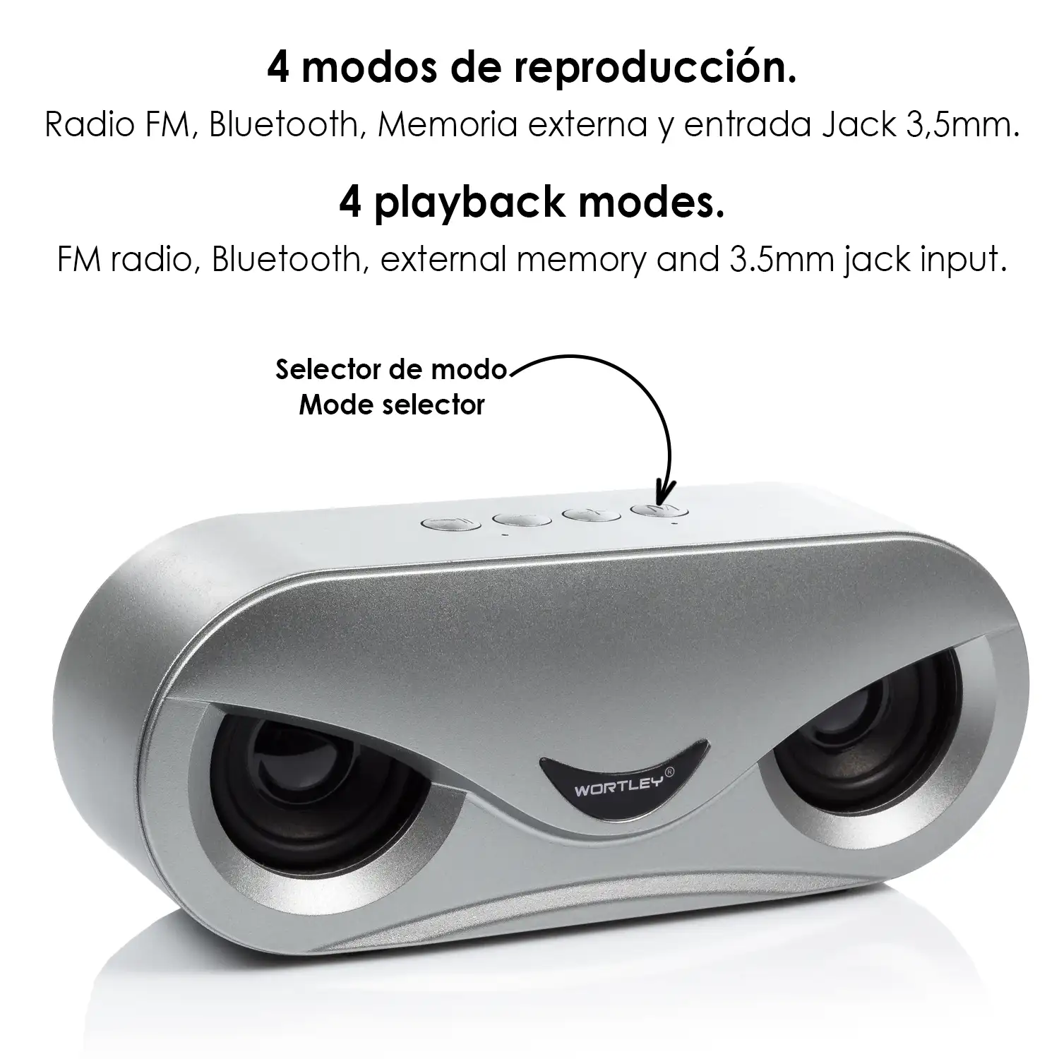 Parlante Bluetooth Ducha Ventosa Rgb Radio Fm Calidad - Color